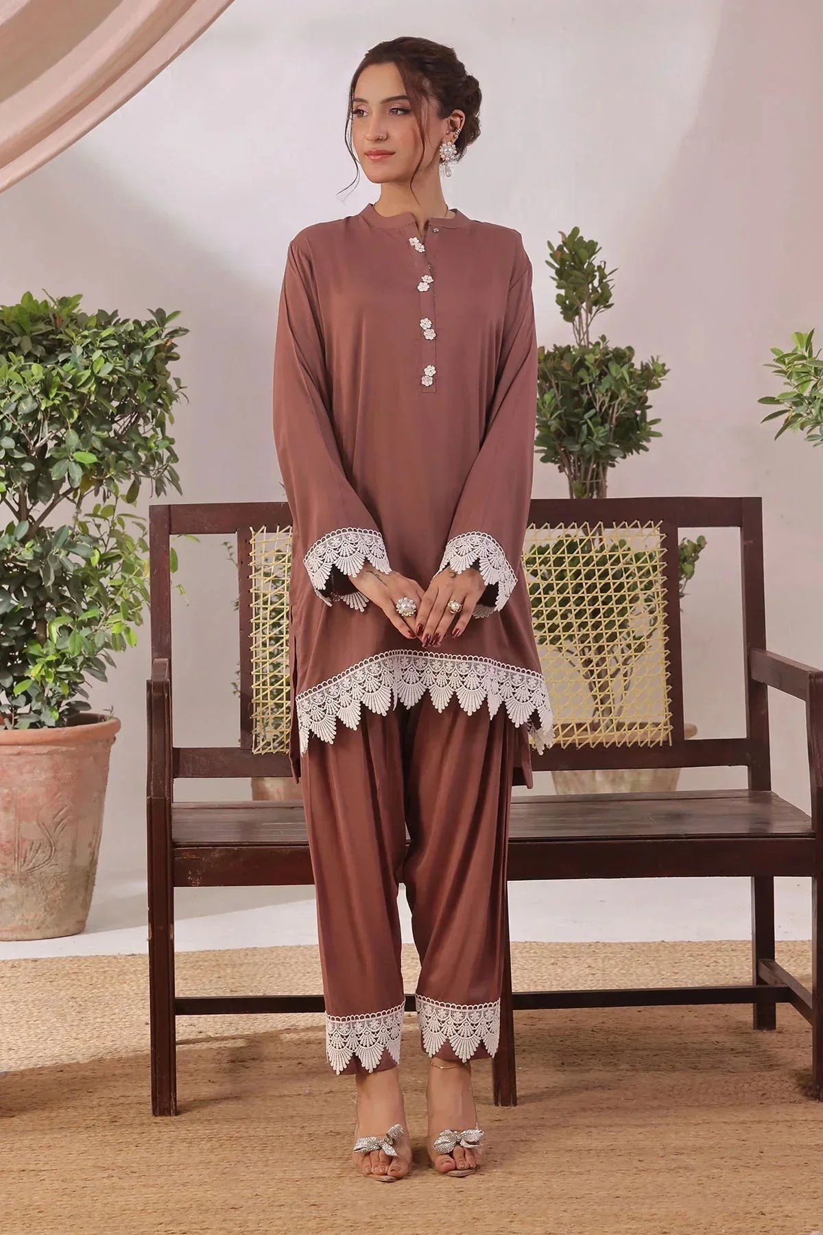 Ochre Clothing-Rod Silk Women's 2 Pc Suit-SOLS-13B - Image 2