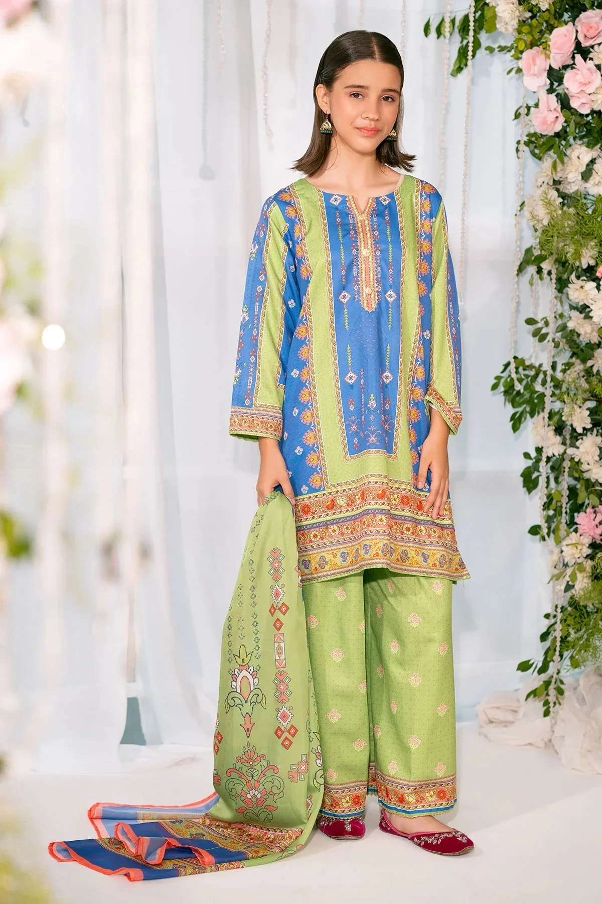 Ochre Clothing Stitched 3 Piece Herringbone Suit-CORF-37 - Image 3