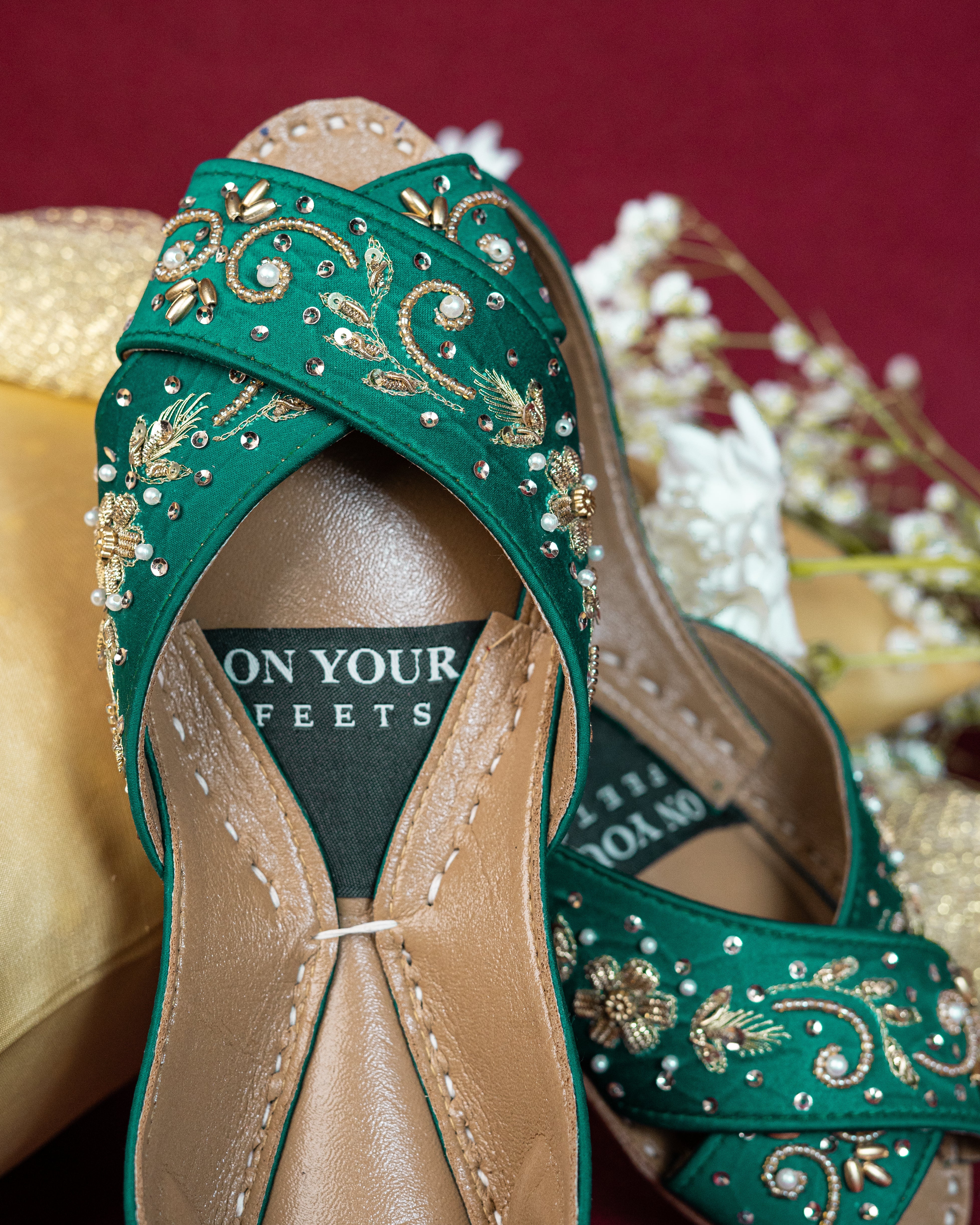 On Your Feets Casual Khussa-Elegant Green - Image 3