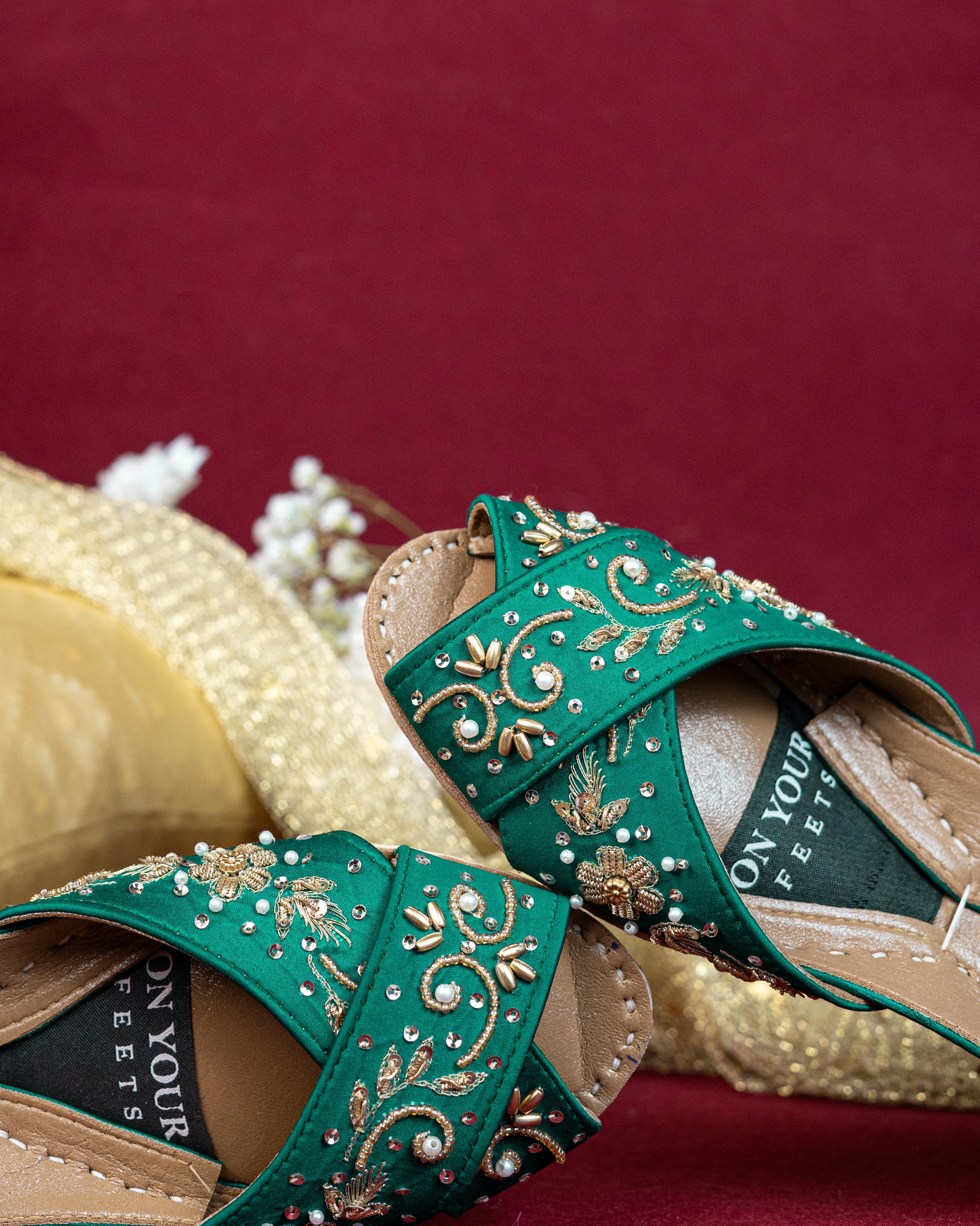 On Your Feets Casual Khussa-Elegant Green - Image 6