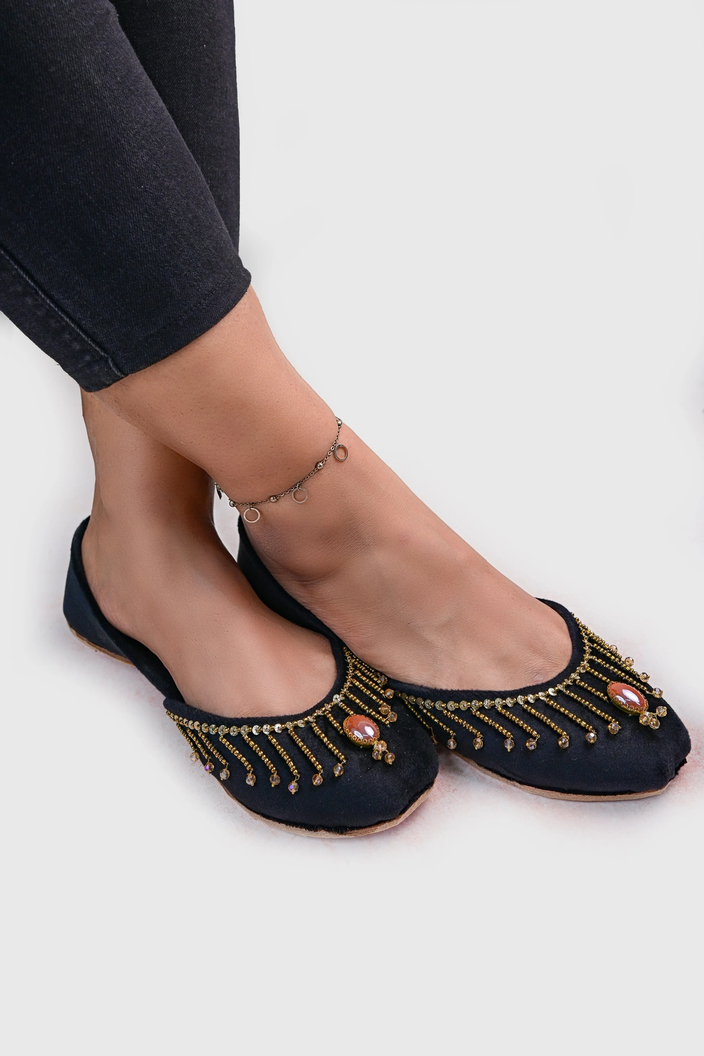 On Your Feets Emb Khussa-Faith (Black) - Image 4