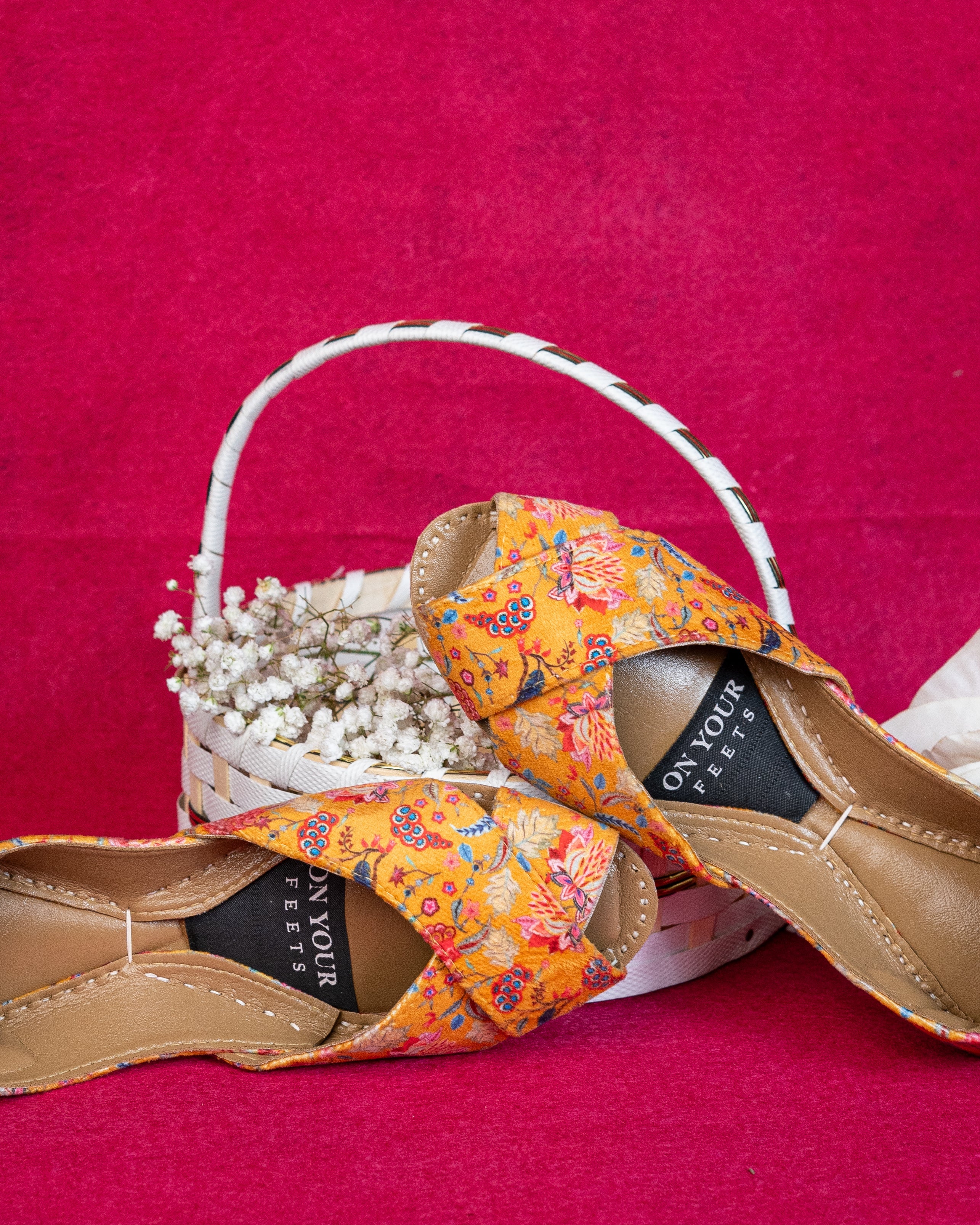 On Your Feets Casual Khussa-Golden Bloom - Image 3