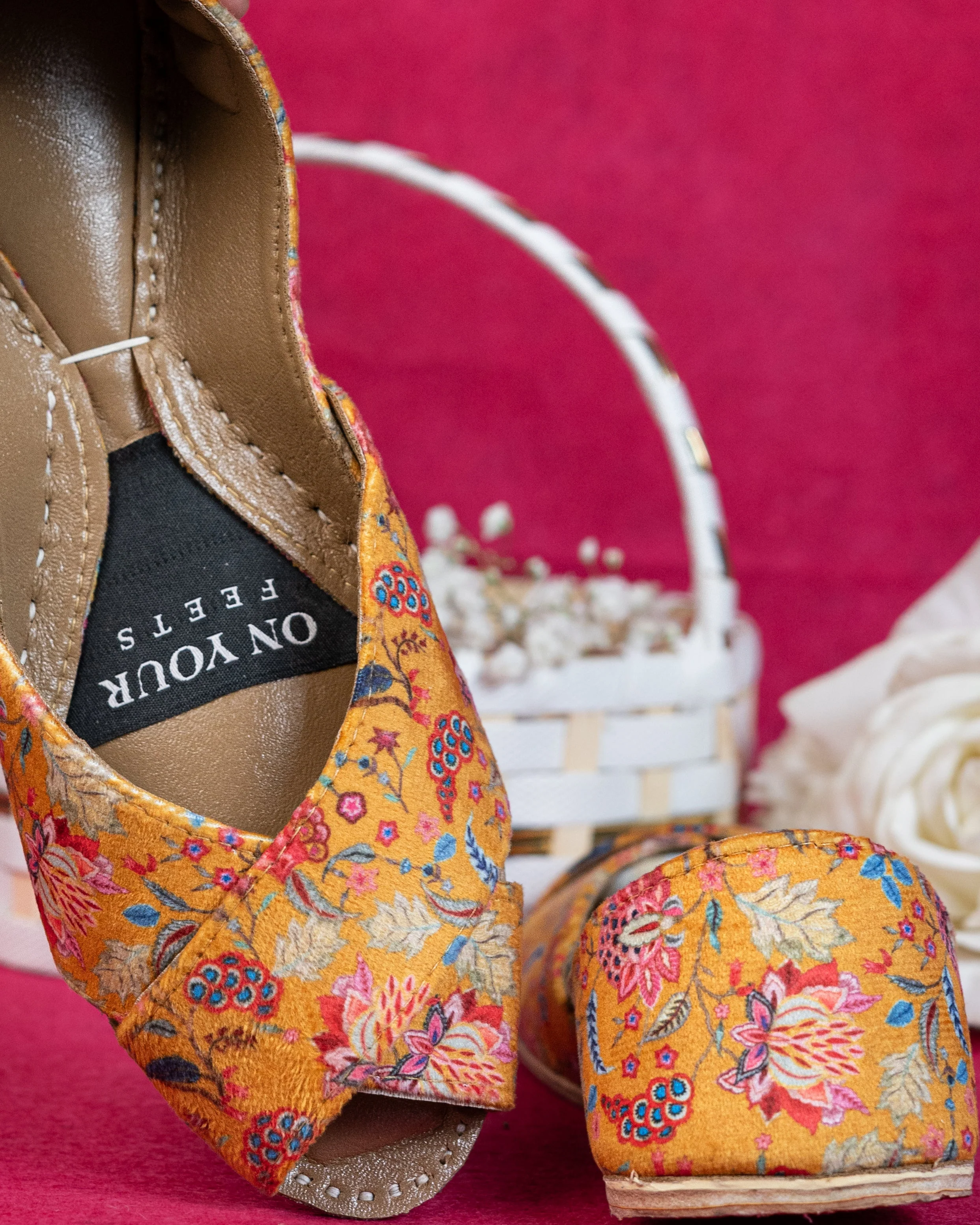 On Your Feets Casual Khussa-Golden Bloom - Image 6