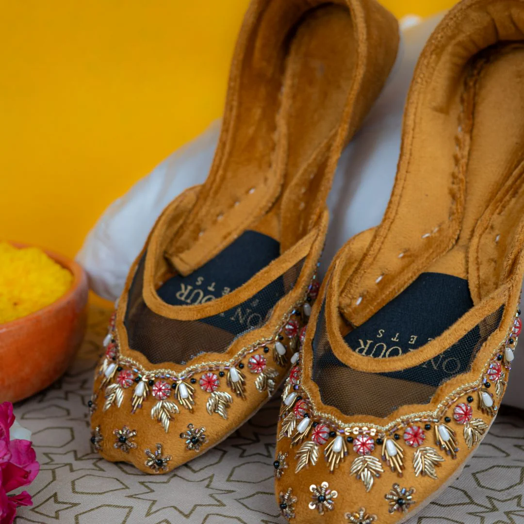 On Your Feets Casual Khussa-Marigold Muse - Image 3