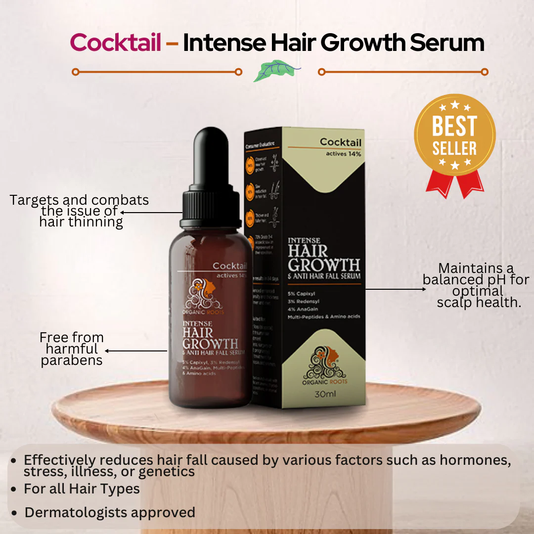 Organic Roots Cocktail- Intense Hair Growth Serum - Image 2