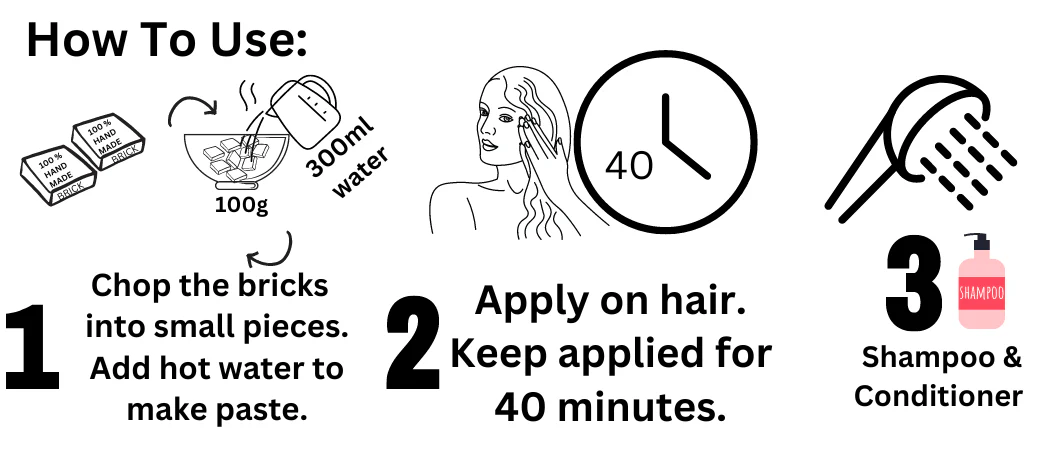 Organic Roots Ayurvedic Hair Gloss Brick - Image 3