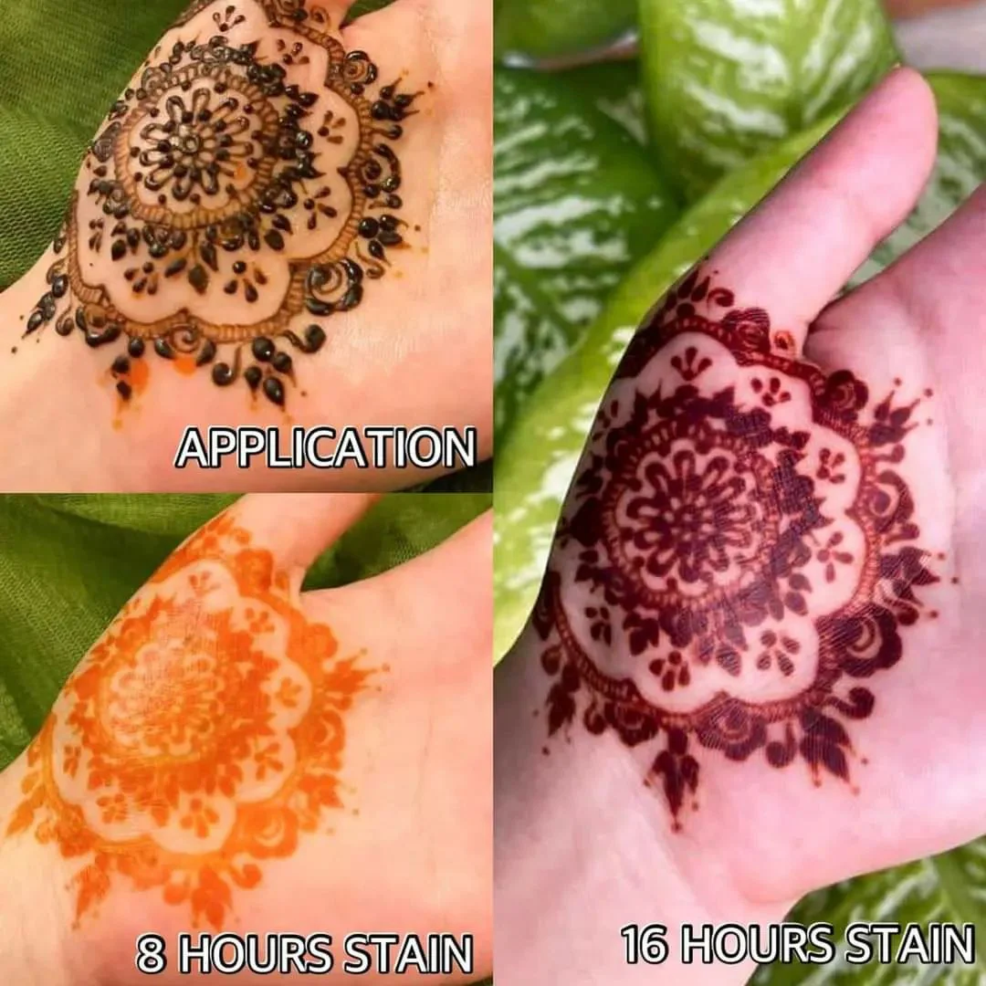 Organic Roots Natural Henna Cone | Body Art | 25G - Image 5