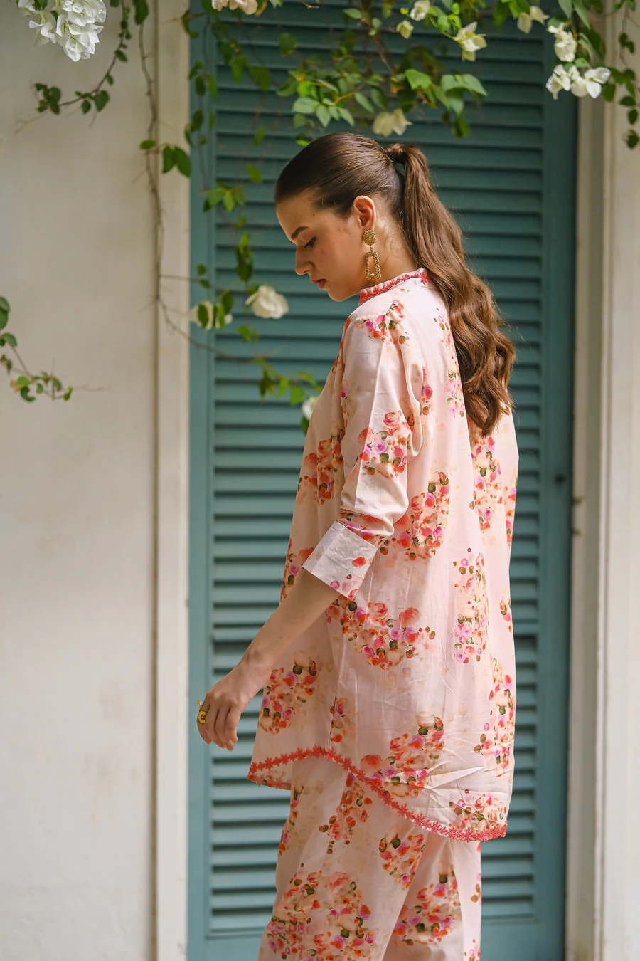 Sprinkles Stitched 2 Piece Summer Luxury Lawn Women Suit-Blossom - 2-Piece Luxury Lawn Set - Image 2