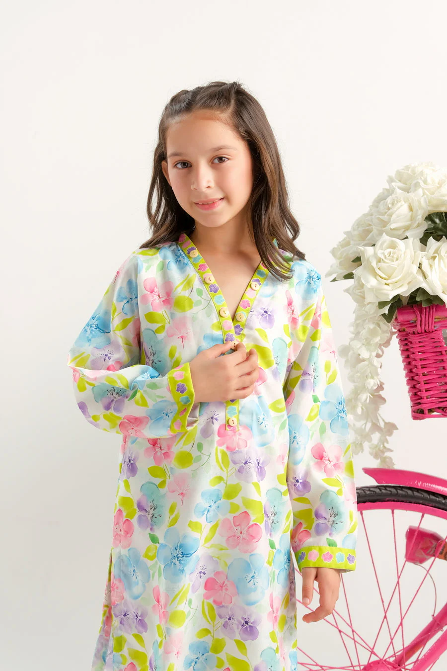 Sprinkles Stitched 2 Piece Summer Co Ord Sets Kids Suit-Petal Parade - 2pcs - Image 6