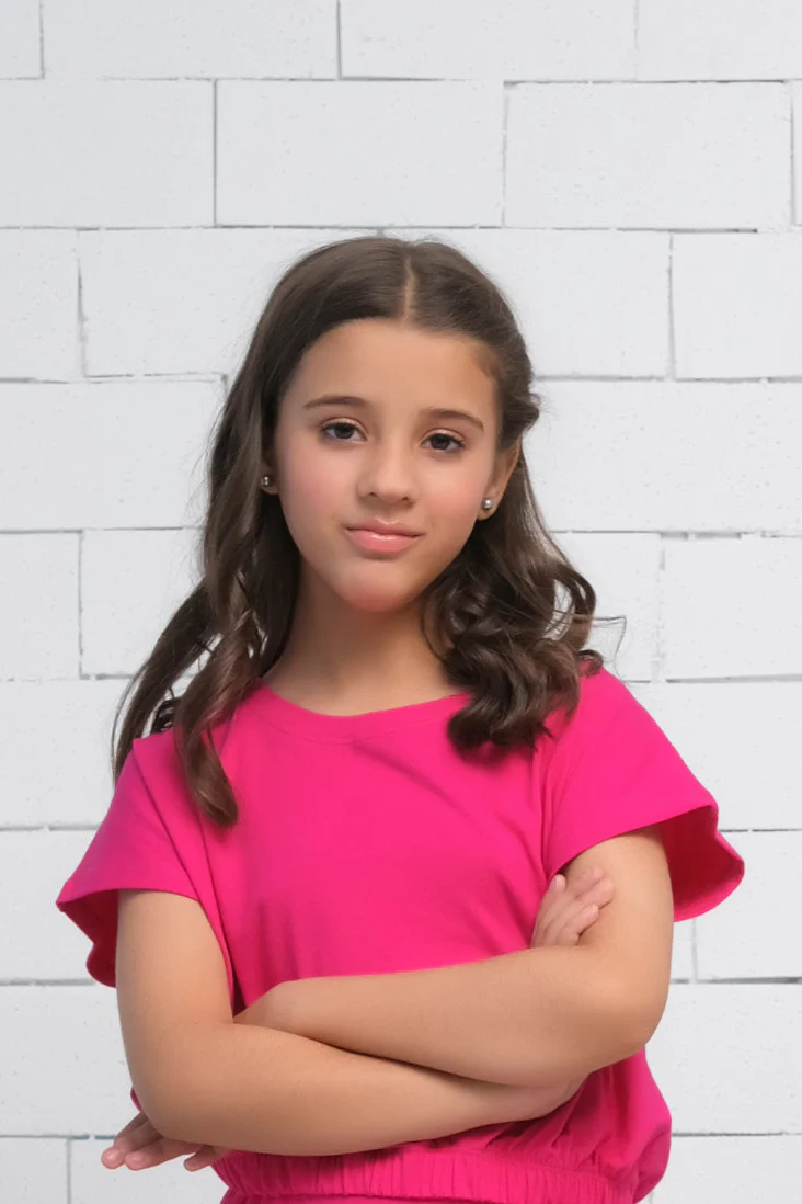 Sprinkles Stitched 1 Piece Summer Shirts Kids Suit-Pink - Crop Basic Tee - Jersey - Image 2
