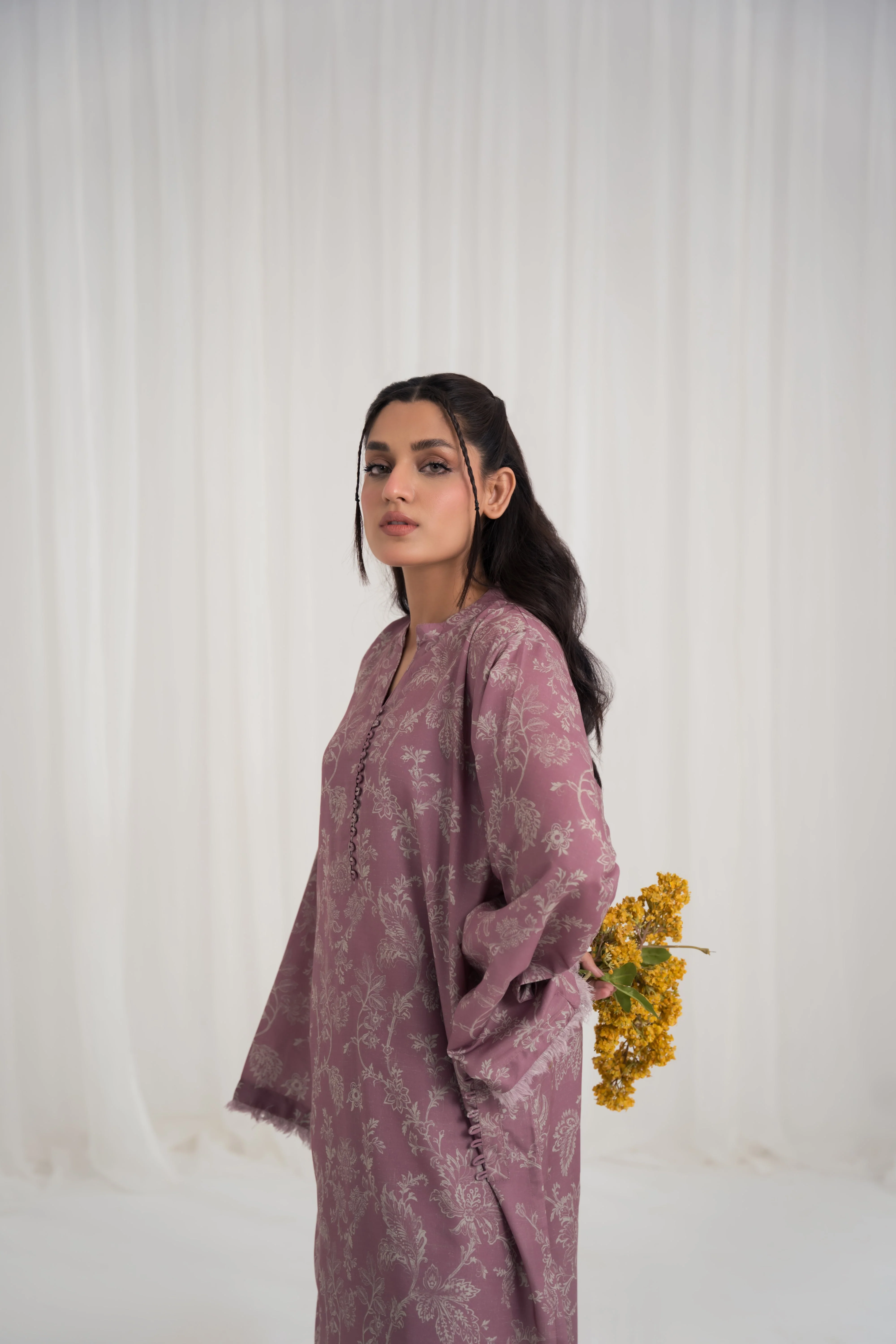 Summer Rizz By Qariney Stitched 2 Piece Co Ords Drop-01 Suit-Orchid - Image 2