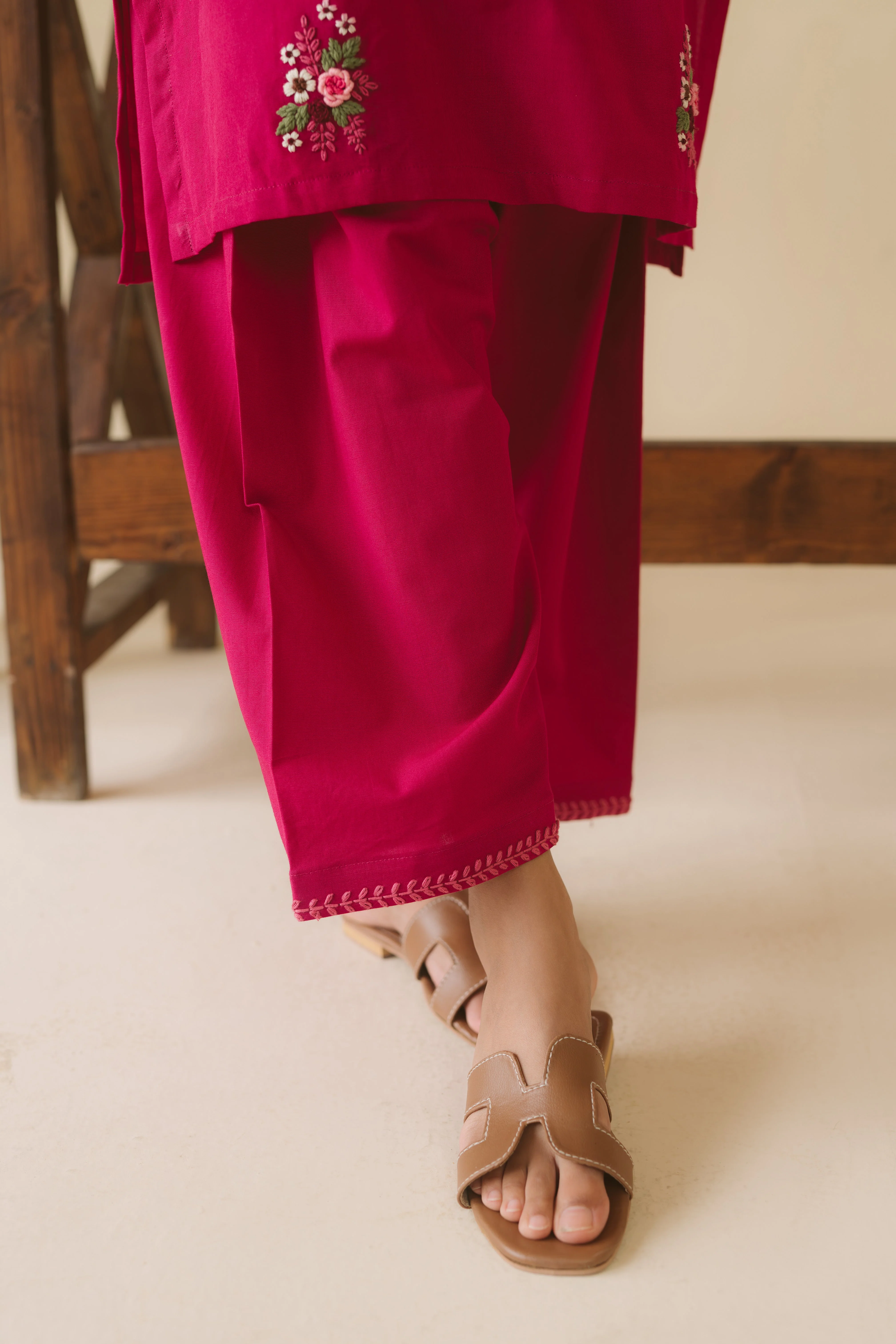 Dear October By Pashma Khan Stitched Co Ords Suit-Pink Sorbet - Image 9