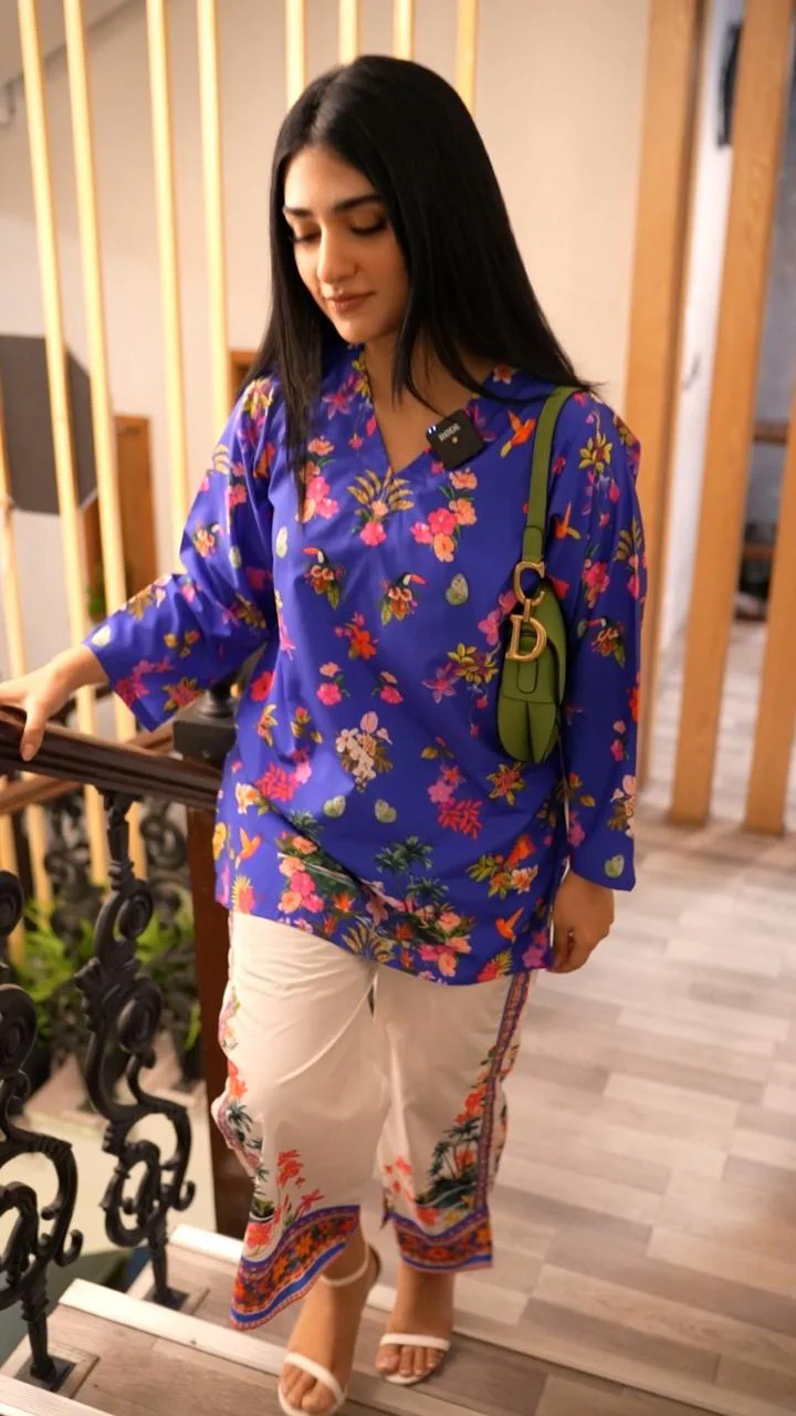 Dhaga Stitched 2 Piece Crepe Suit-Pixie - Image 5