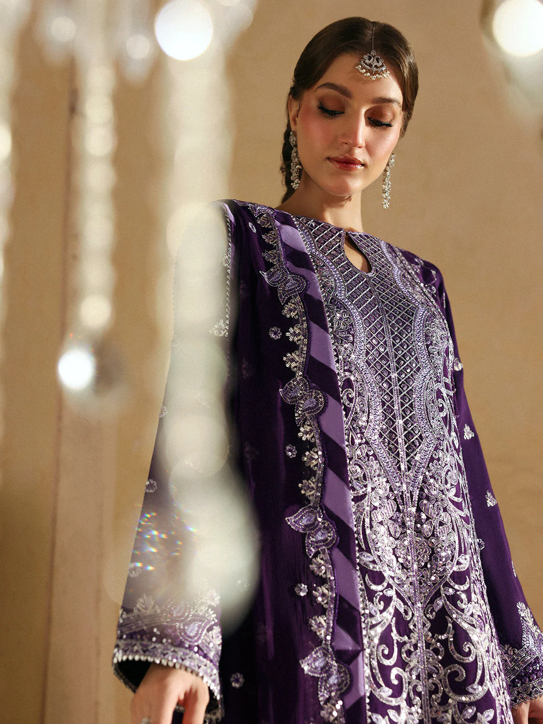 Pakeezah By Mahnur Unstitched 3 Piece Luxury Formals Suit-PK-09-Arusa - Image 2