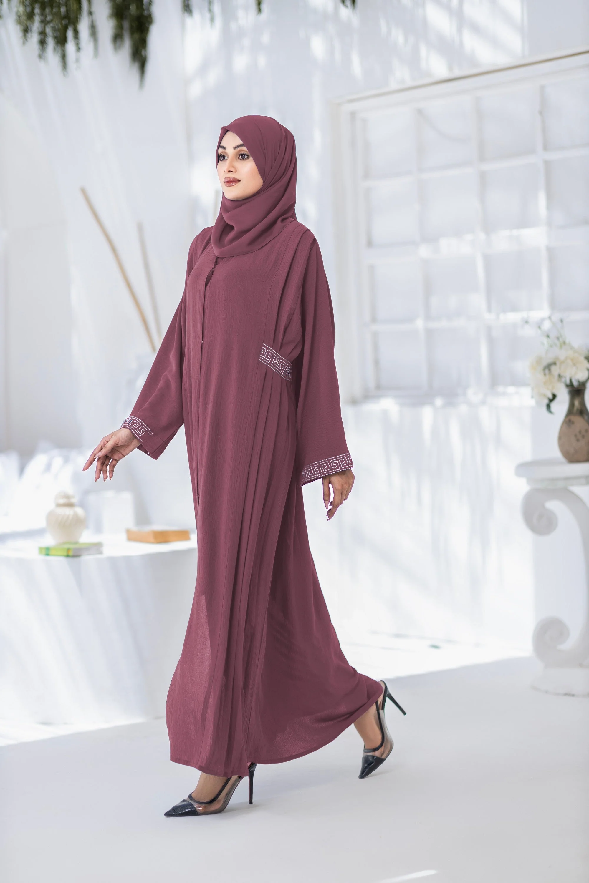 TGM Abaya Collection-Plum Dream - Image 5