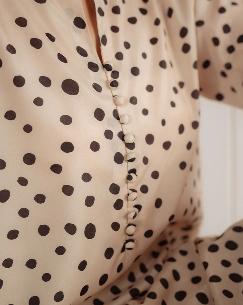 The Abstract Affair By Qariney Stitched 2 Piece Winter Suit-Bold Polka - Image 3
