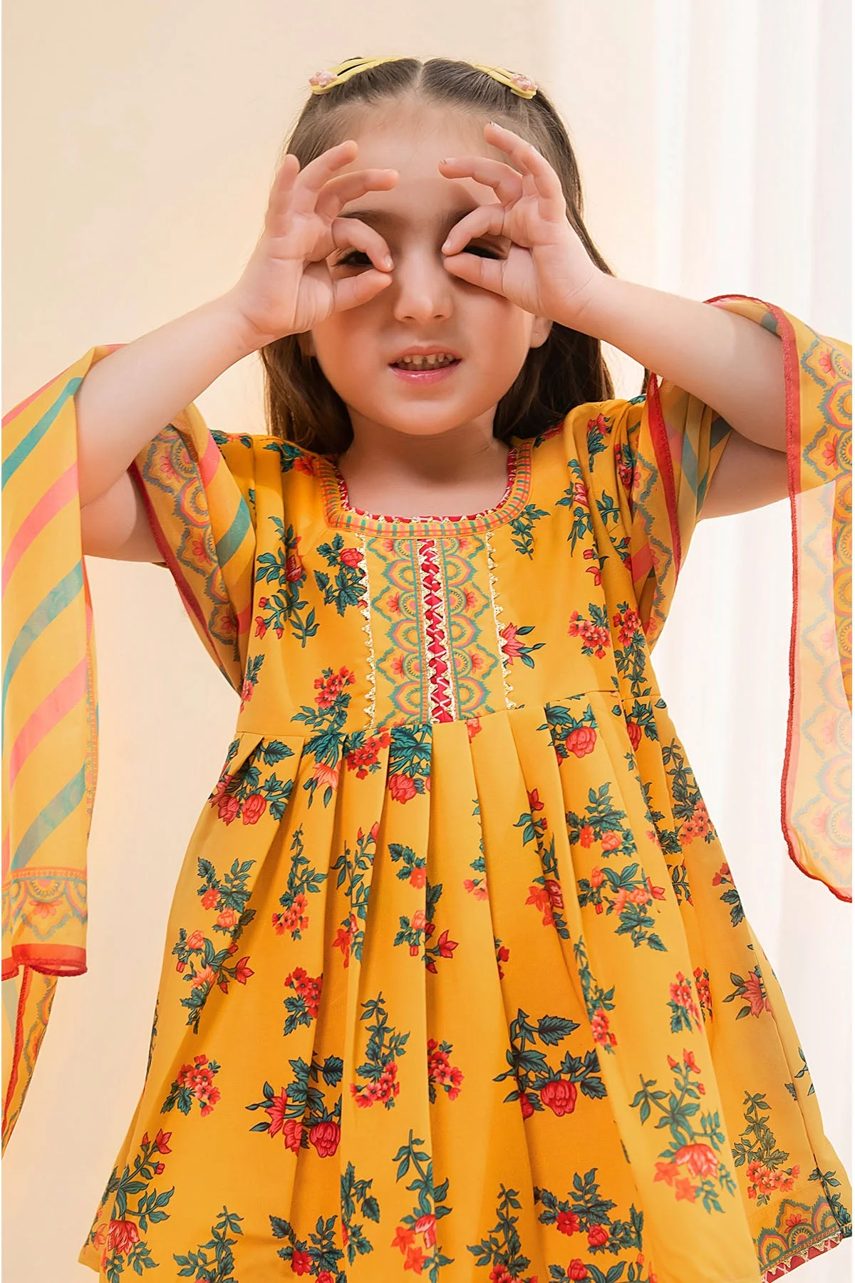 Ochre Clothing Poly Lawn Digital Printed 3 Pc Suit-INDP-56 - Image 2