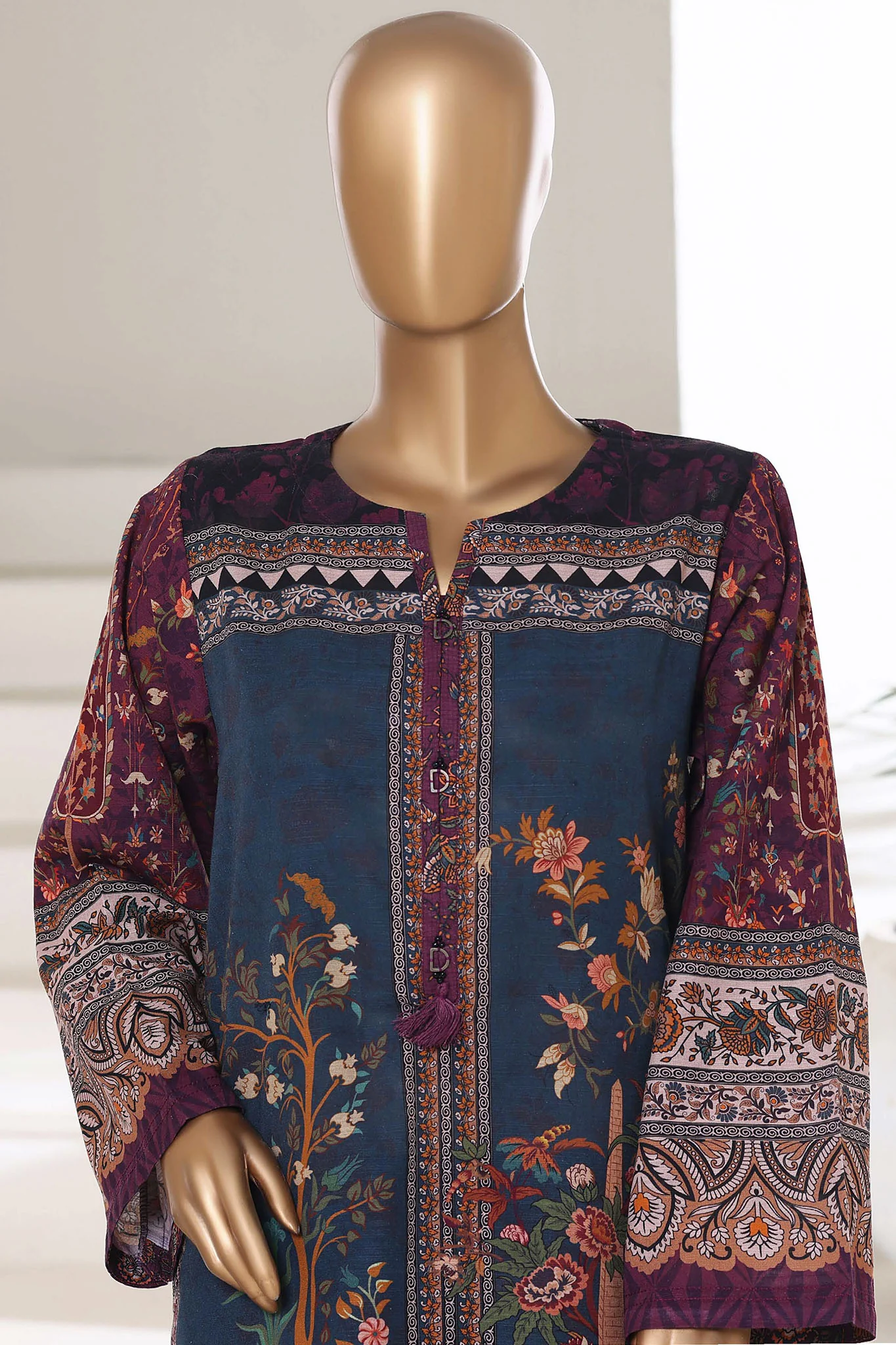 Sada Bahar Stitched Co Ords Printed Khaddar Suit-PR-10-Falsa - Image 2