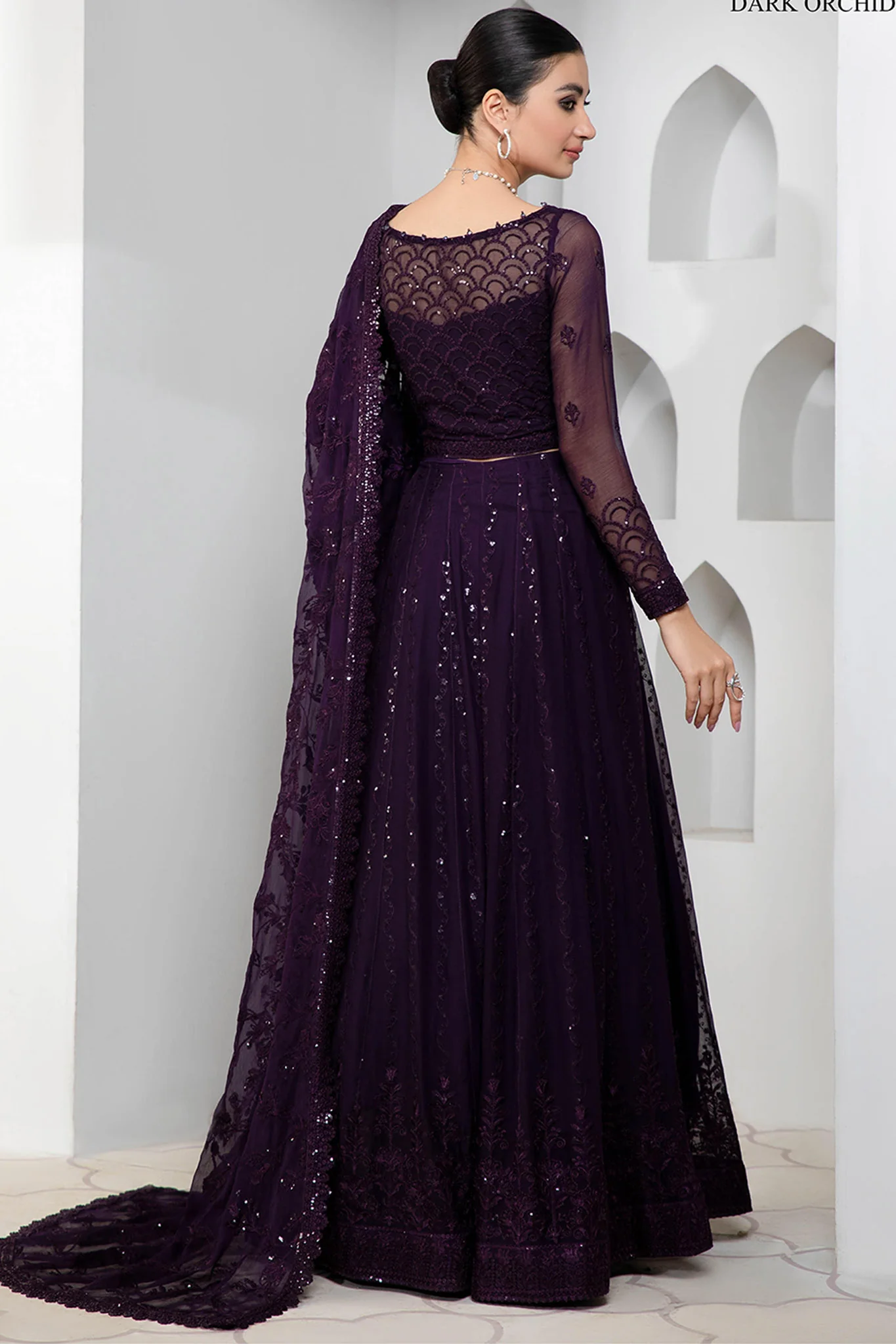 Preesia by Zarif Unstitched 3 Piece Luxury Formal Wear Suit-ZP-02 - Image 2