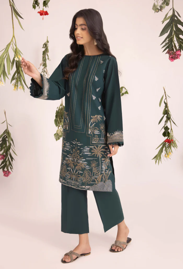 Humdum Stitched 2 Piece Pret Edition 2 Suit-D03 - Image 3