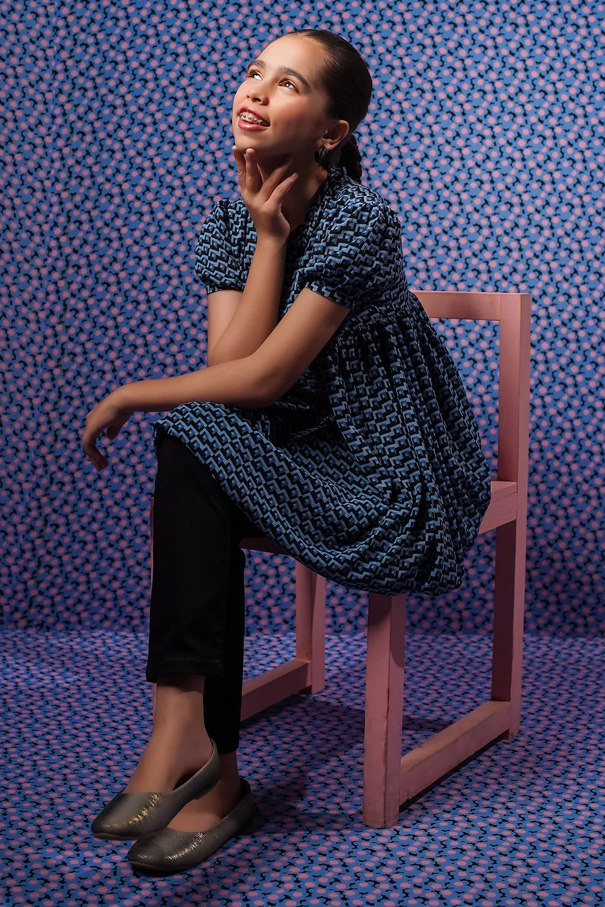 Ochre Clothing Printed Chiffon Top - Image 4
