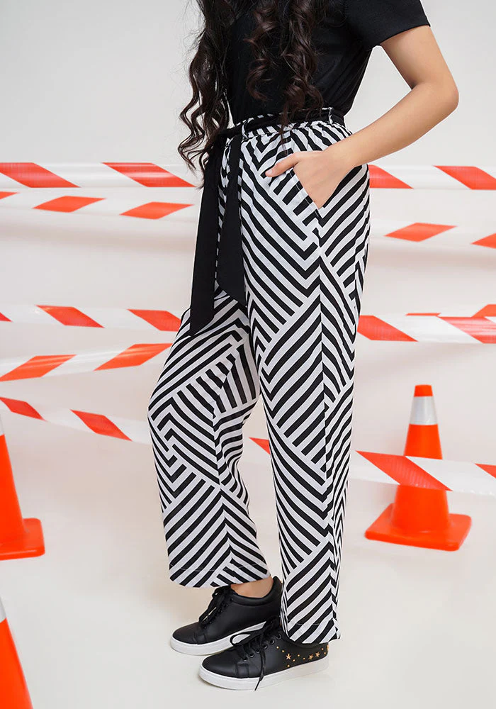 Printed Georgette Pants - Image 4
