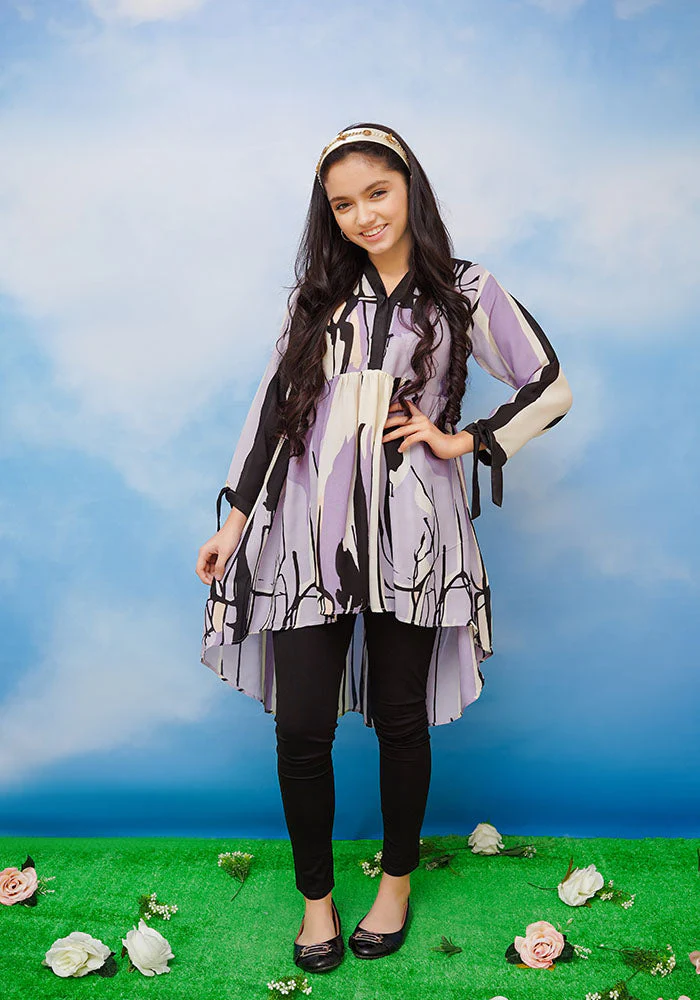 Ochre Clothing Printed Georgette Top - Image 2