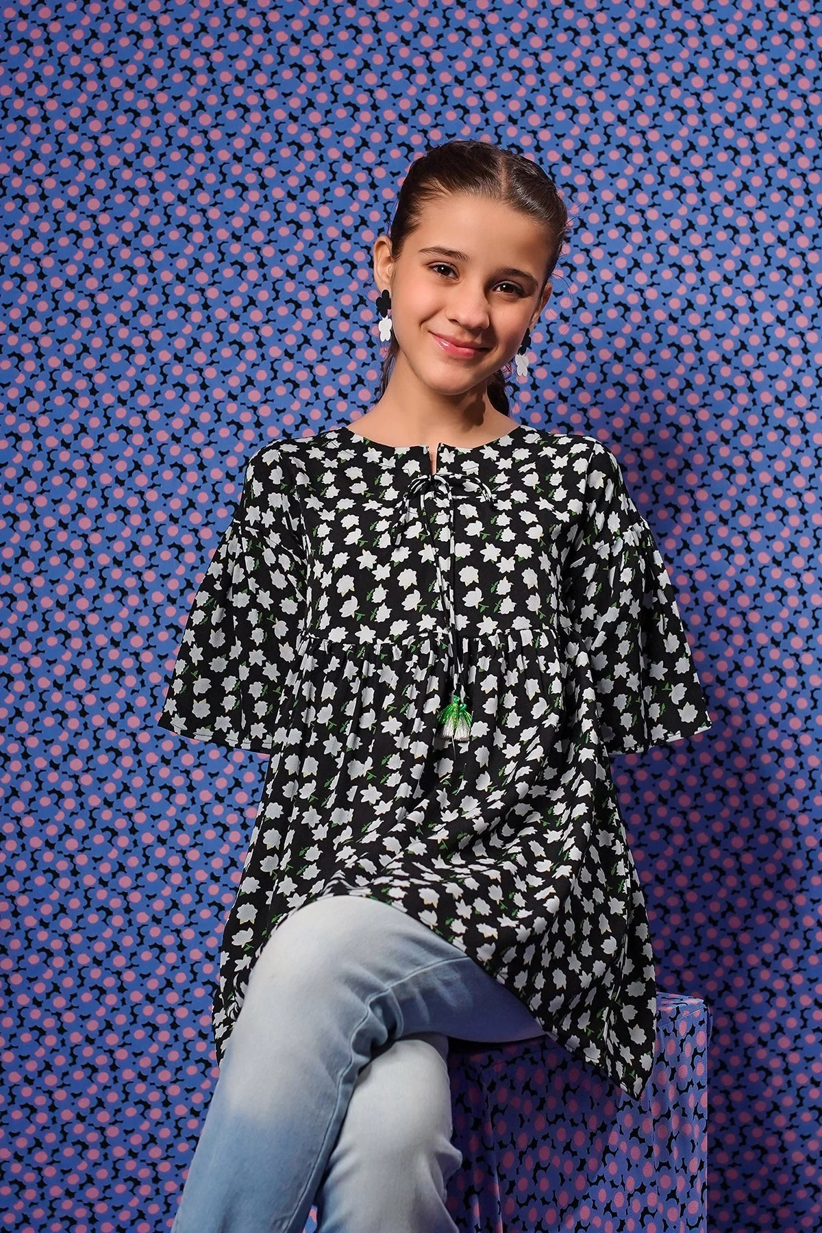 Ochre Clothing Printed Georgette Top - Image 4