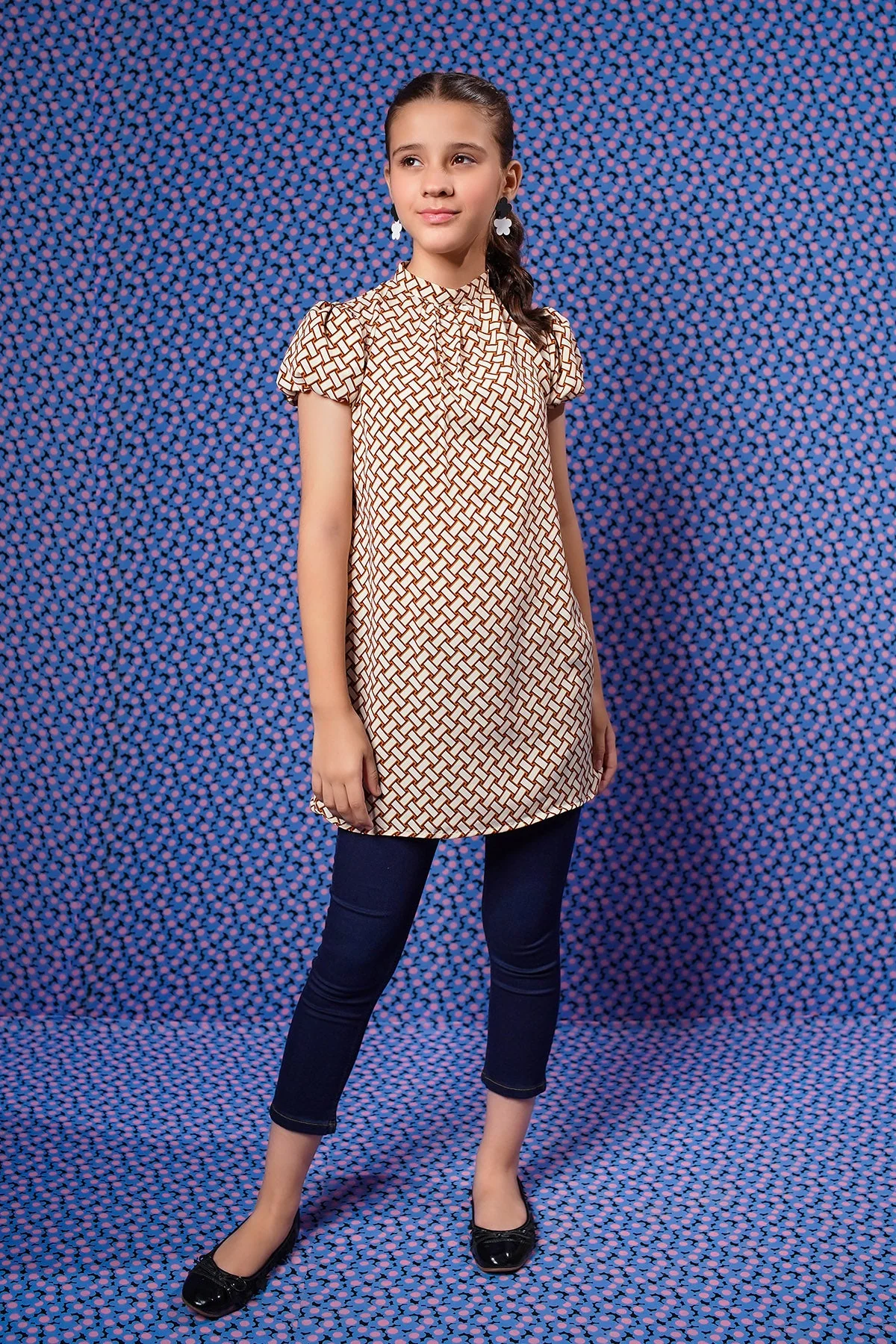 Ochre Clothing Printed Georgette Top