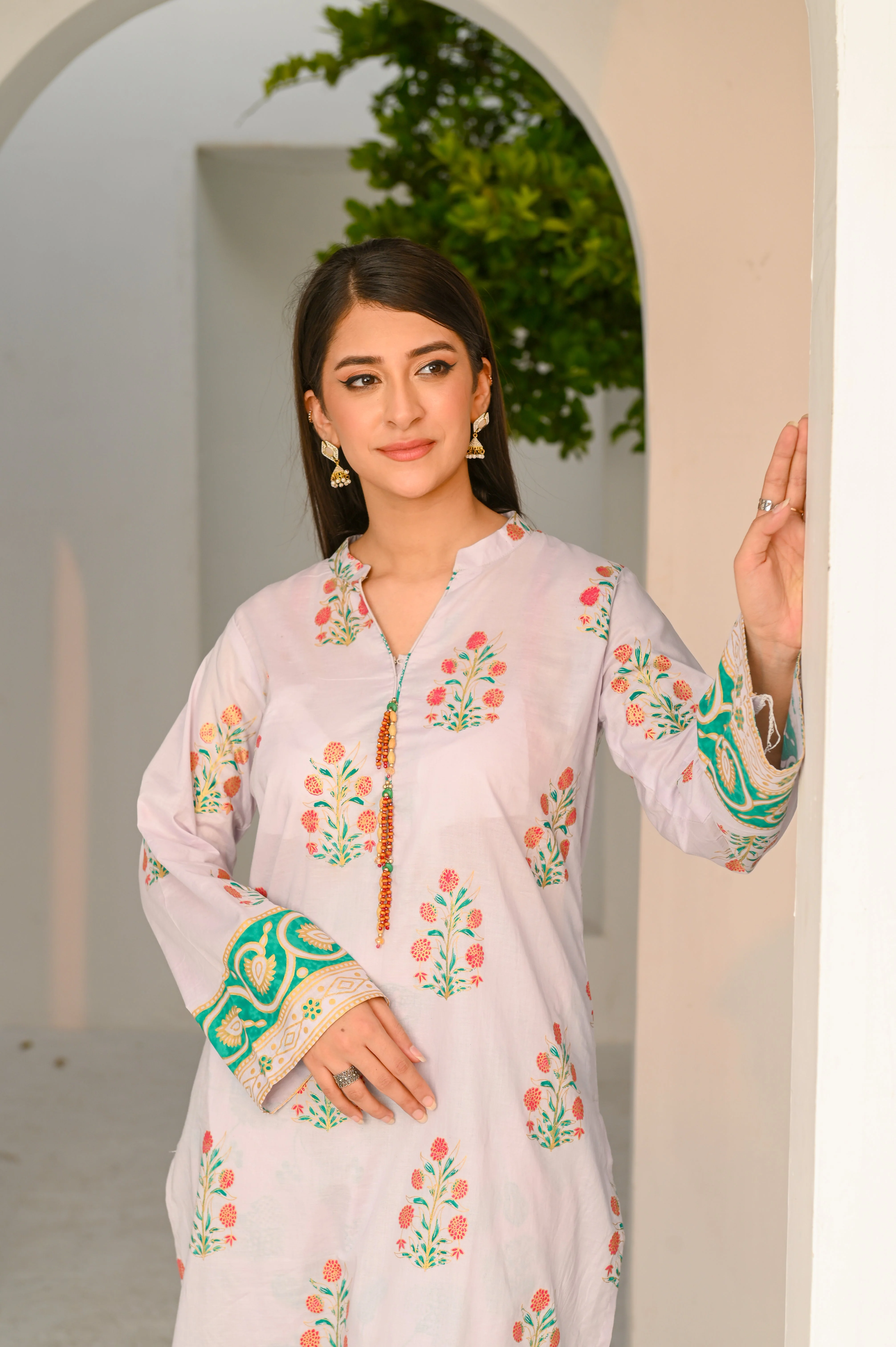 Yaaqot Stitched 2 Piece Lawn Collection-Printed Lawn Stitched 2-pc - Image 2