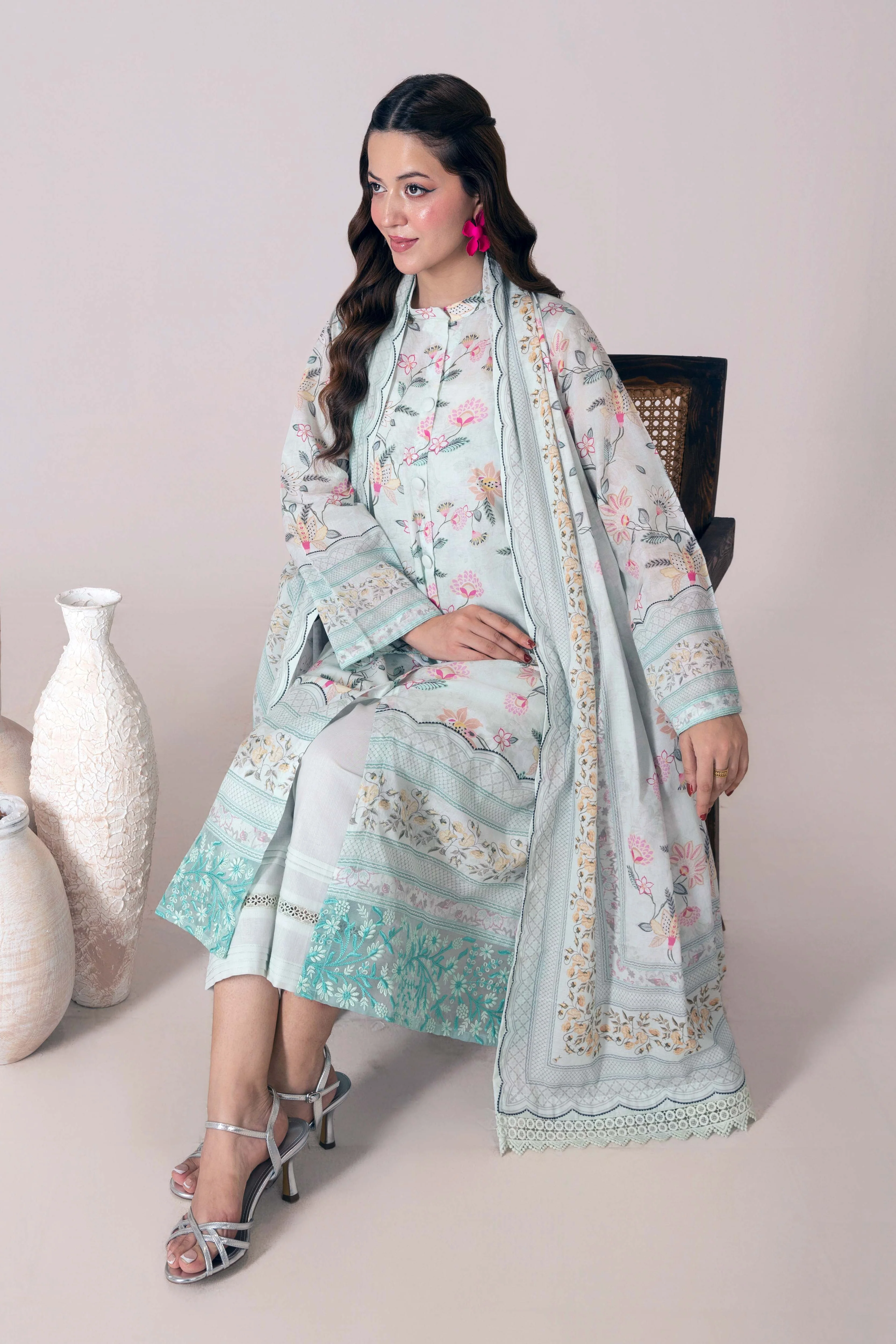 Festive Glow By Ahlam Vol-01-Printed Mystic 3pc Suit - Image 3