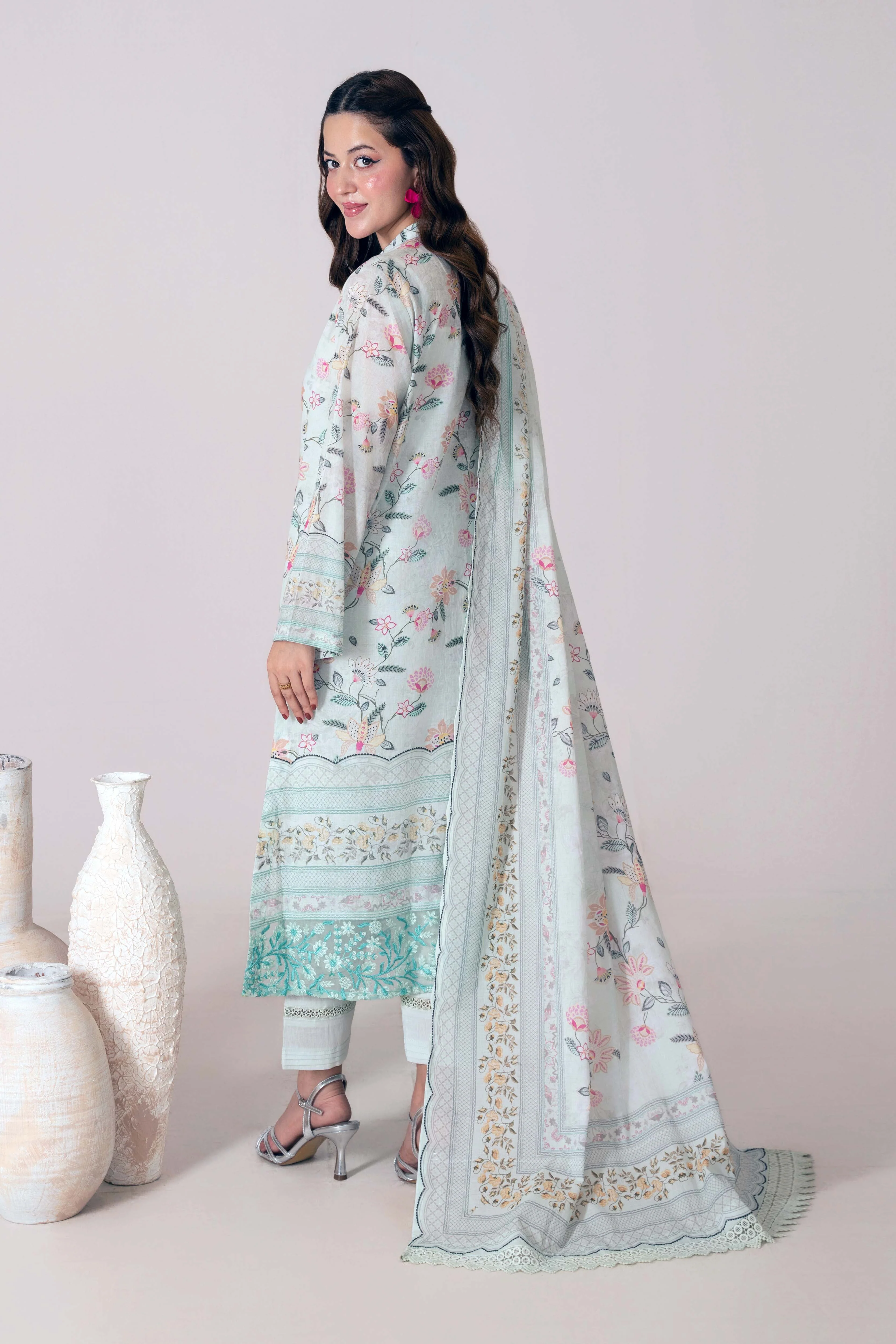 Festive Glow By Ahlam Vol-01-Printed Mystic 3pc Suit - Image 5