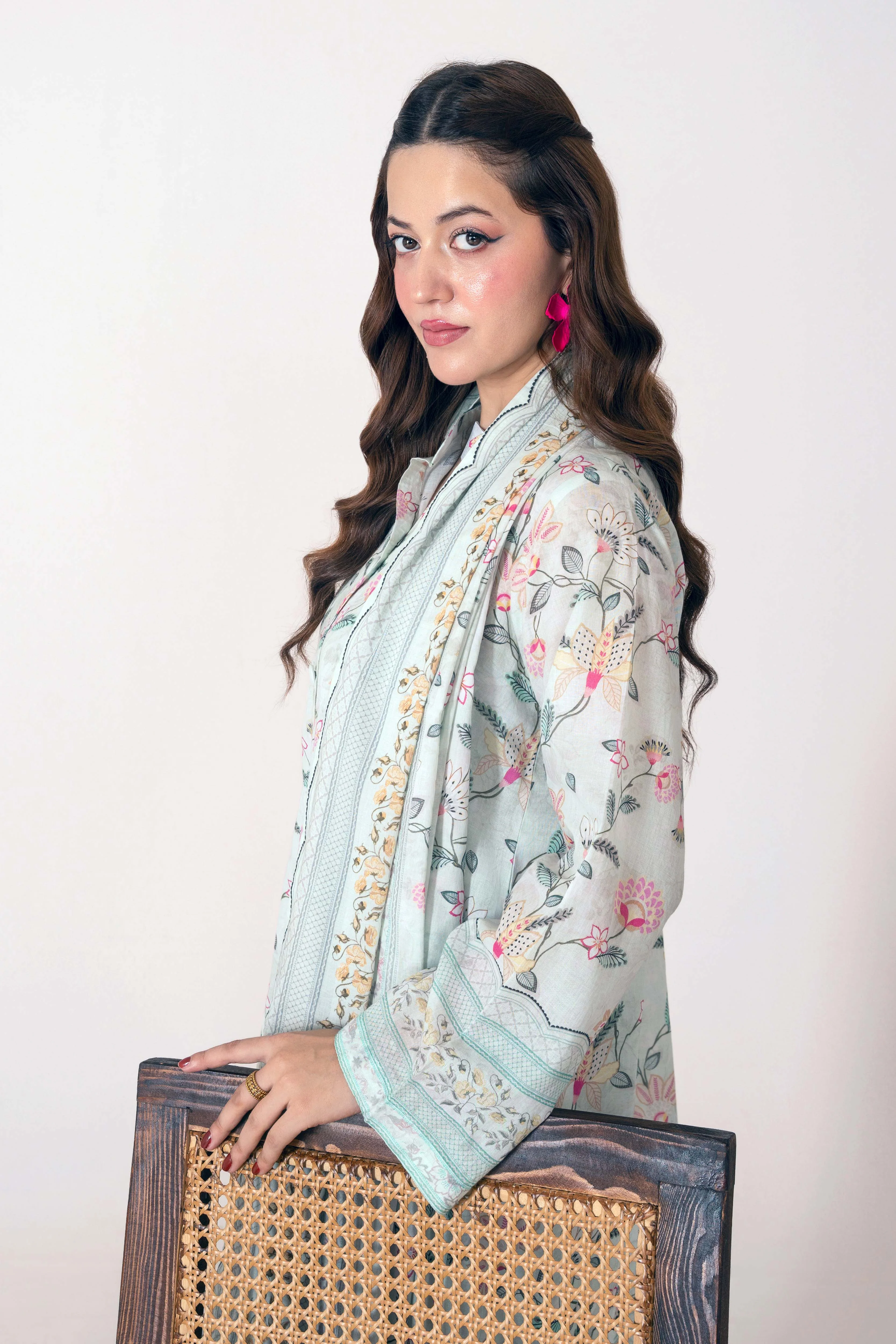 Festive Glow By Ahlam Vol-01-Printed Mystic 3pc Suit - Image 6