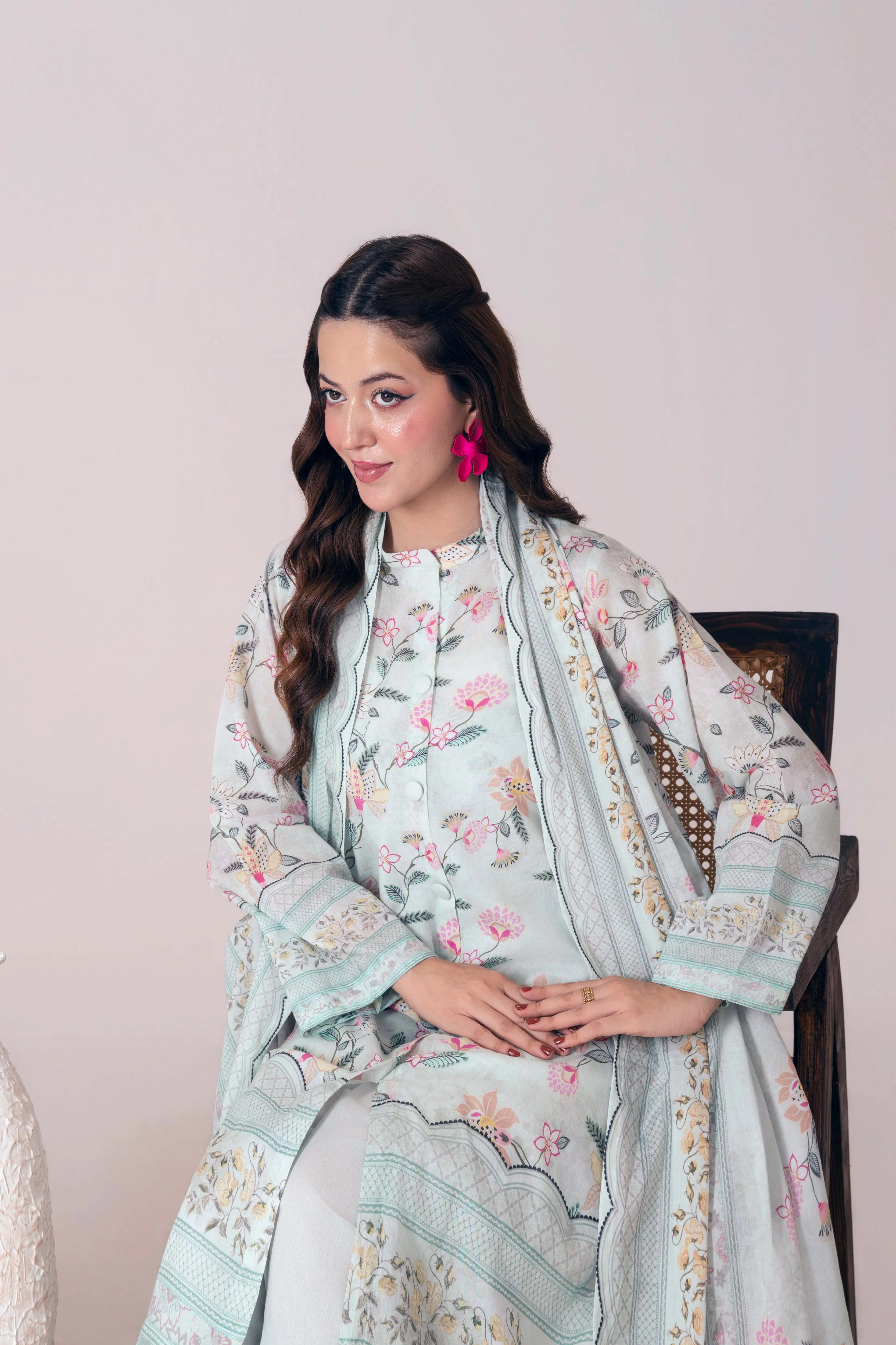 Festive Glow By Ahlam Vol-01-Printed Mystic 3pc Suit - Image 7