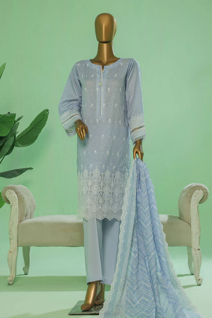 Printkari by Hz Stitched 3 Piece Chikankari Eid Pret Vol-03 Suit-PEC-3P-052