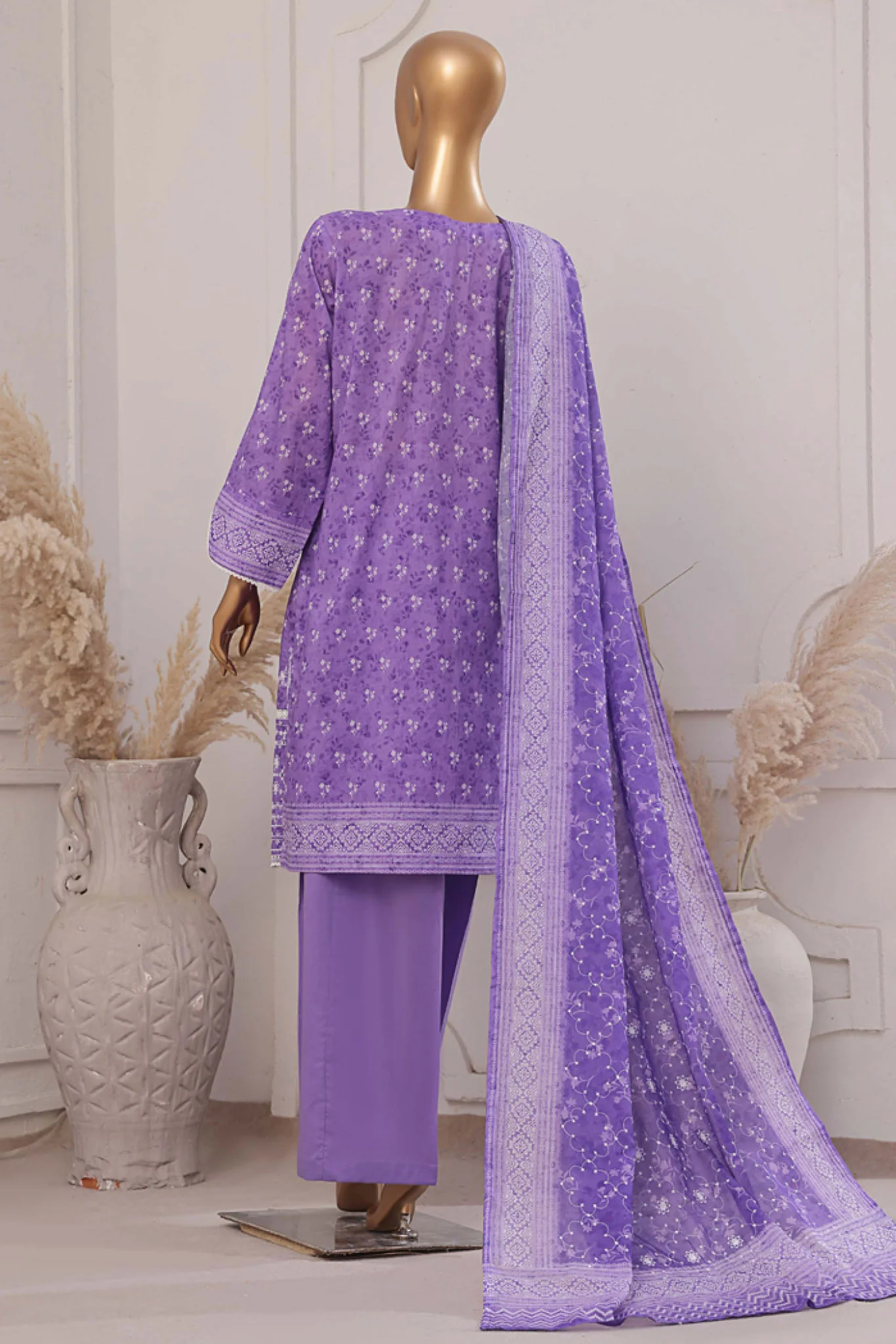 Printkari By HZ Stitched 3 Piece Emb Chikankari Vol-02 Suit-PEC-202 - Image 3