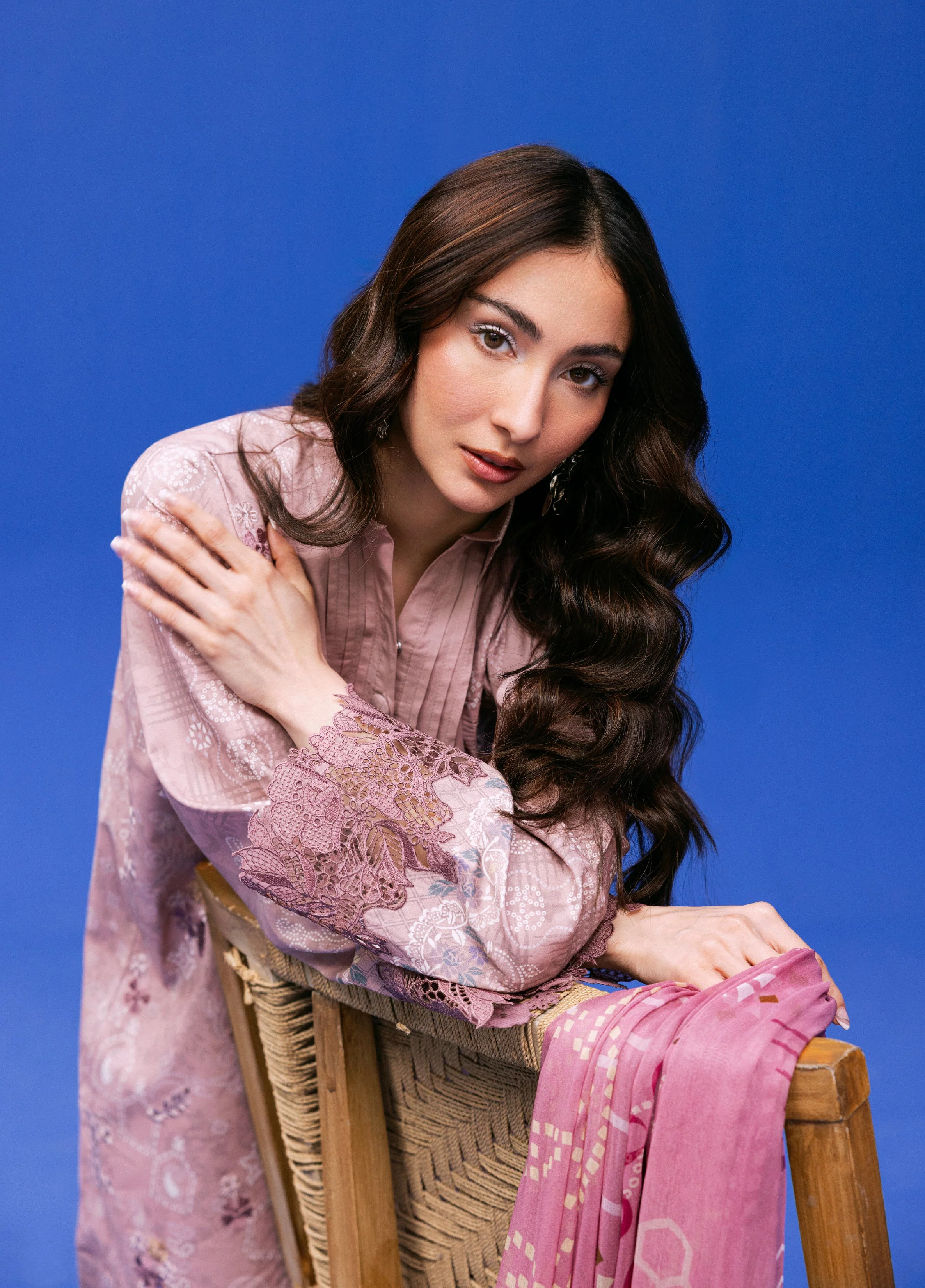 Zync By Florent Unstitched 3 Piece Printkari Lawn Suit-FZ-5A - Image 2