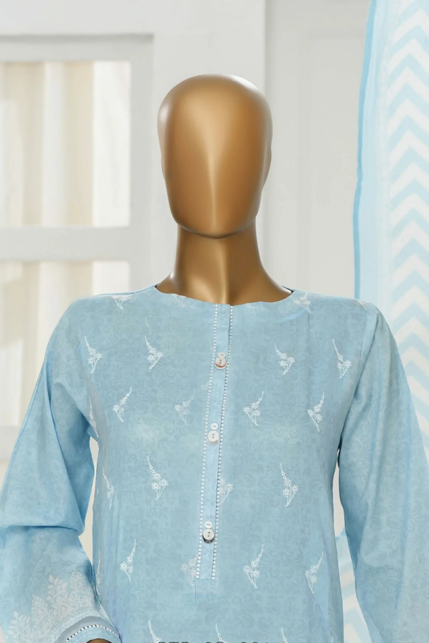 Printkari By HZ Stitched 3 Piece Chikankari Vol-06 Suit-PTR-3P-831 - Image 2