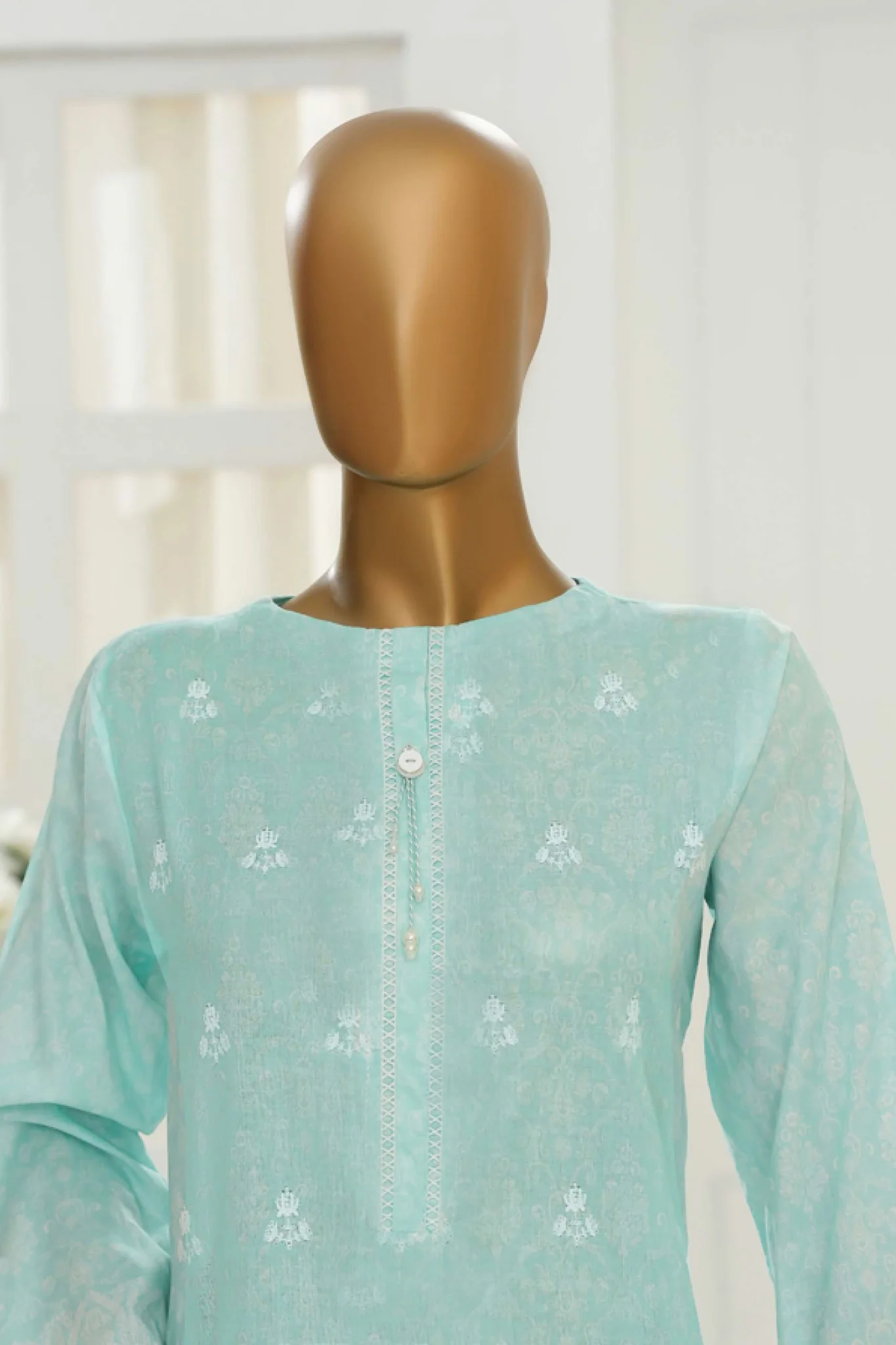 Printkari By HZ Stitched 3 Piece Chikankari Vol-06 Suit-PTR-3P-834 - Image 2