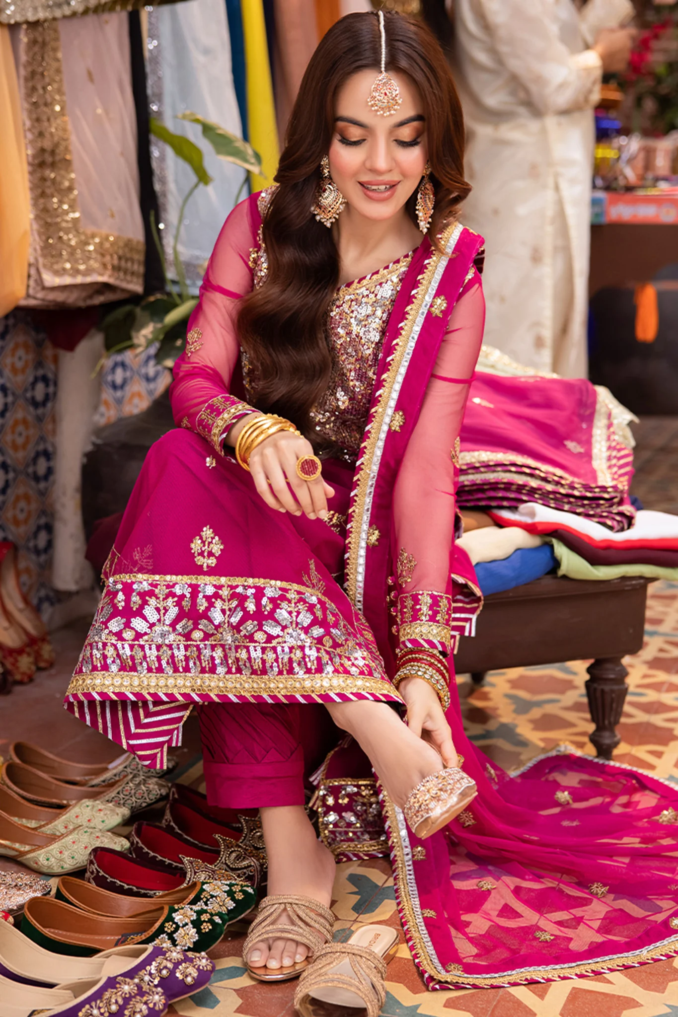 Pyaar Diyan Gallan By Asim Jofa Unstitched 3 Piece Luxury Formals Suit-AJEM-03 - Image 4