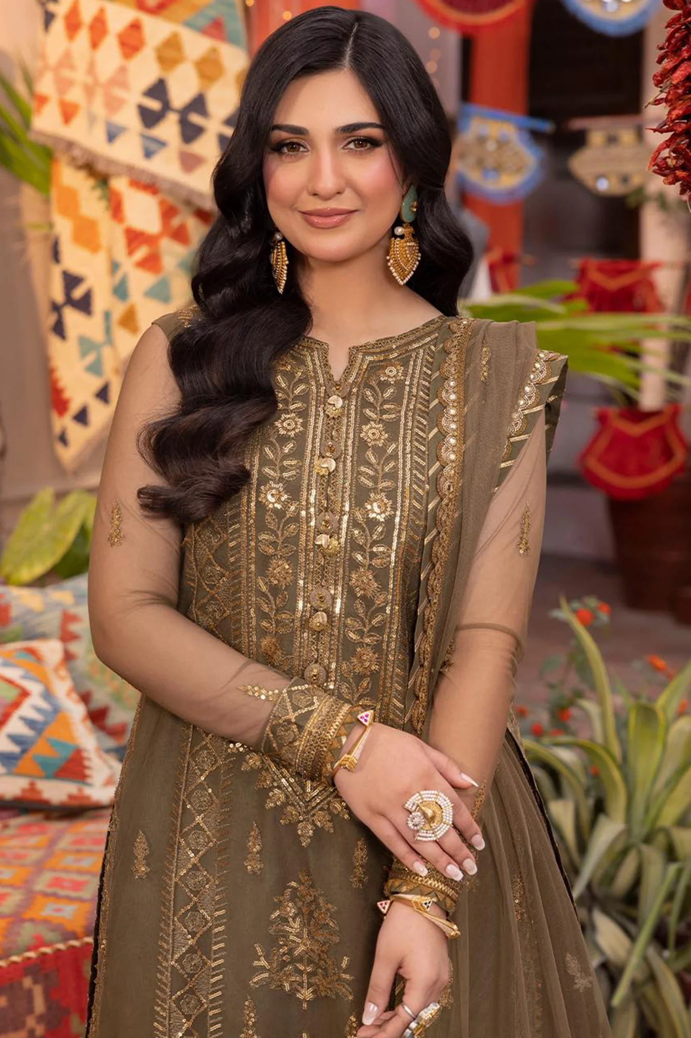 Pyaar Diyan Gallan By Asim Jofa Unstitched 3 Piece Luxury Formals Suit-AJEM-05 - Image 2