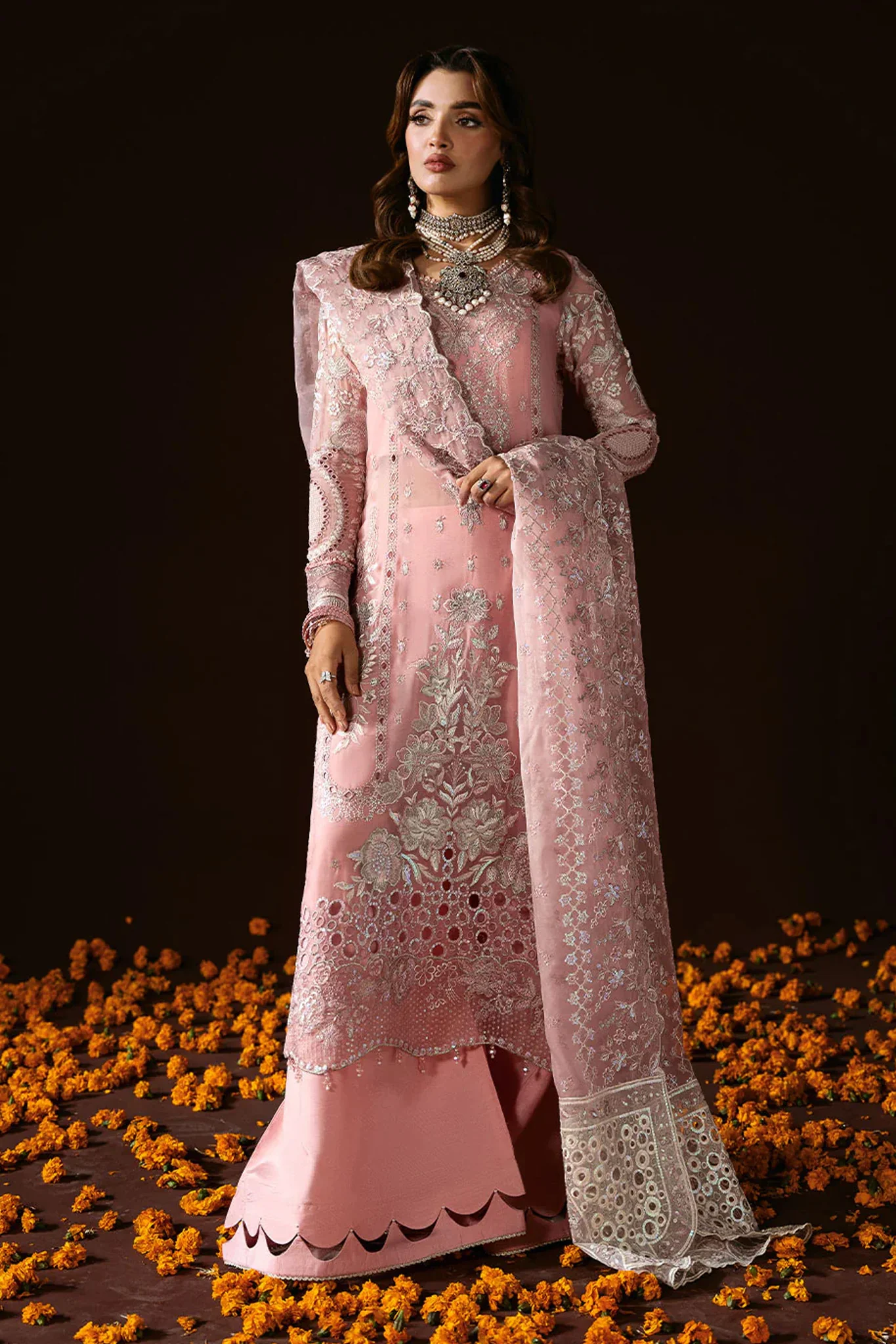 Dastak by Ramsha Unstitched 3 Piece Luxury Chiffon Vol-02 Suit-Q-202