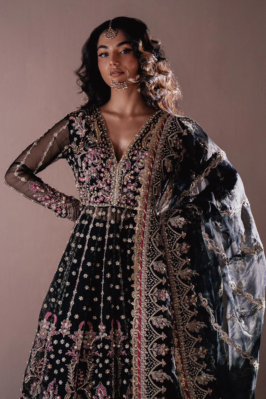 Zarposh Unstitched 3 Piece Formals Collection-Qara - Image 24