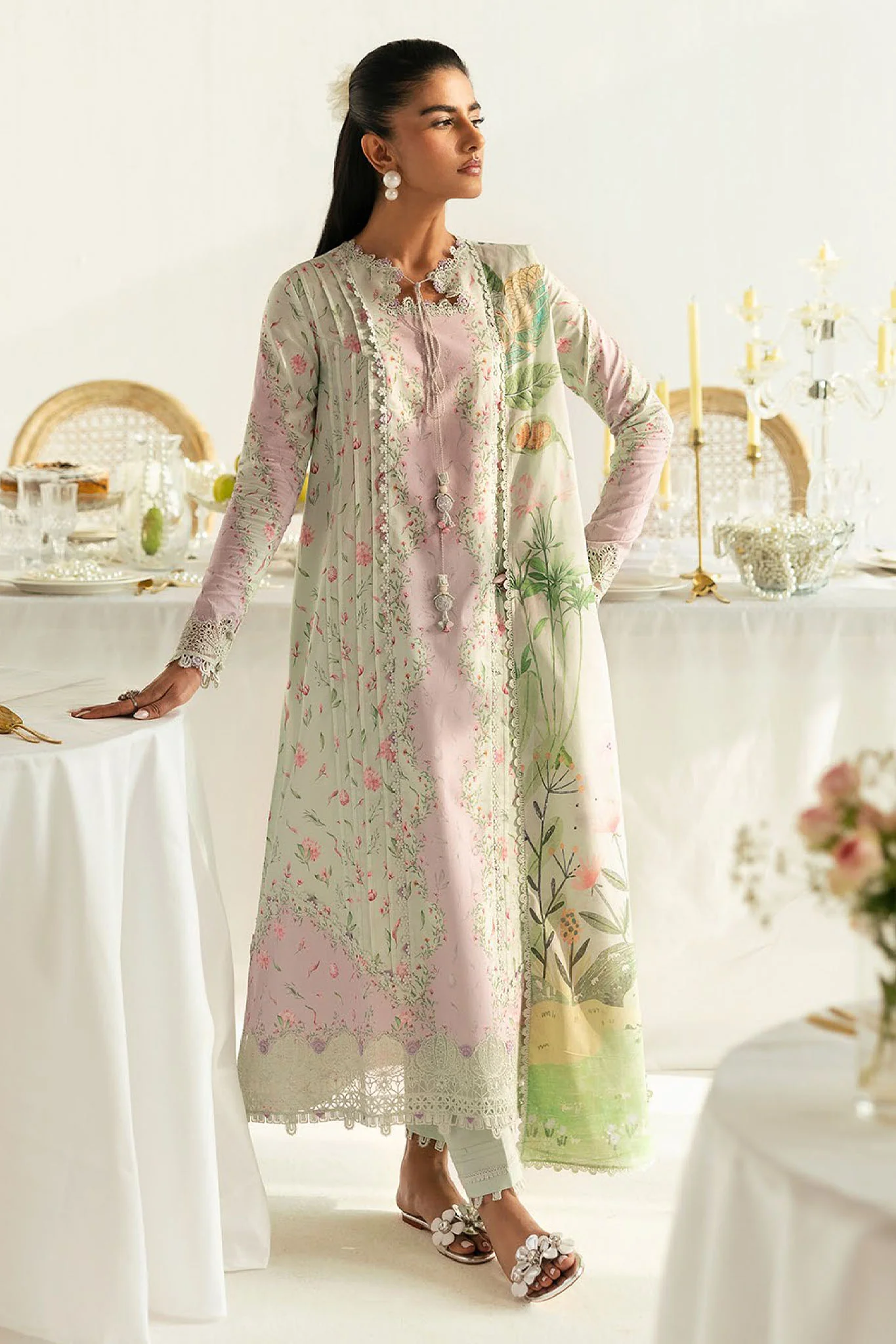 Qprints By Qalamkar Unstitched 3 Piece Printed Lawn Collection-PQ-07-A-Lira - Image 3