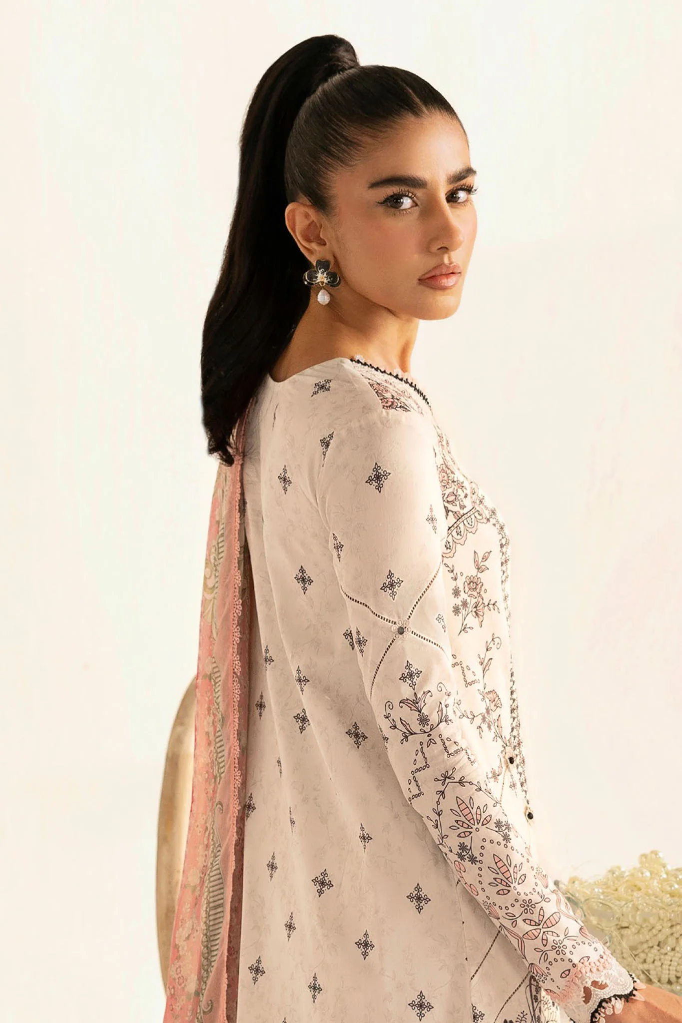 Qprints By Qalamkar Unstitched 3 Piece Printed Lawn Collection-PQ-09-A-Lyra - Image 2