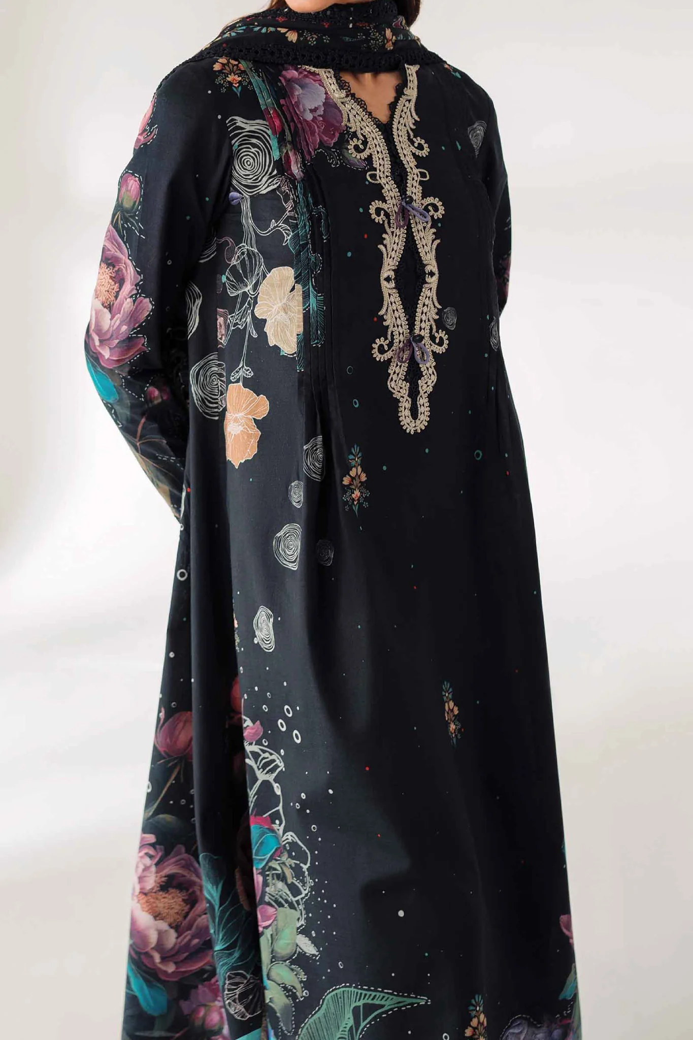 Qprints By Qalamkar Unstitched 3 Piece Printed Lawn Suit-AR-01-Aniqa - Image 2