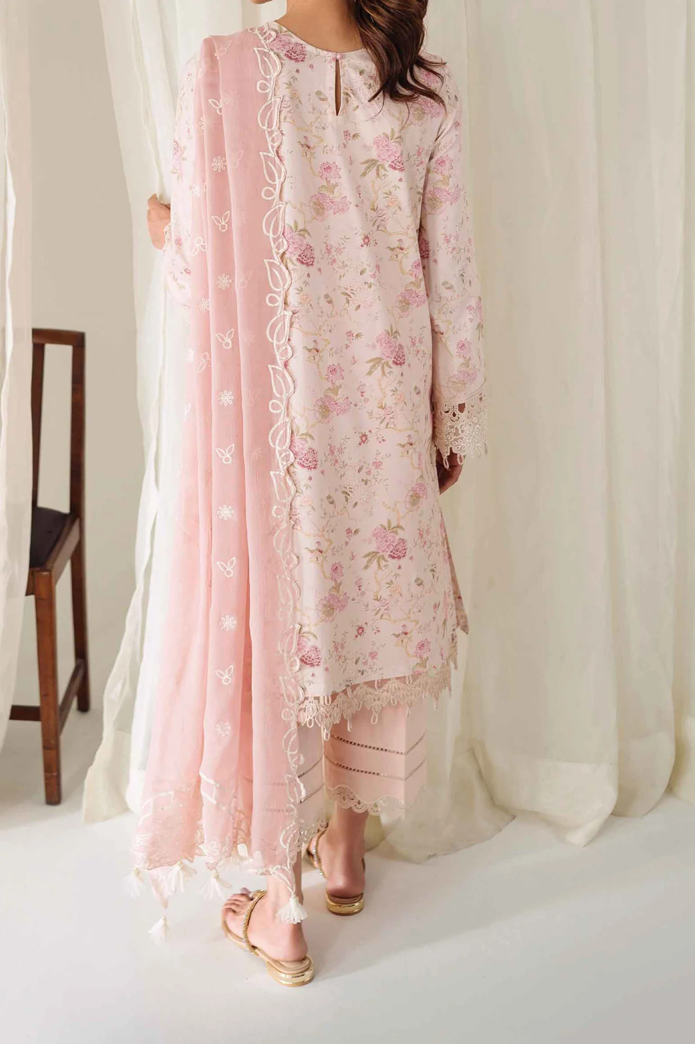 Qprints By Qalamkar Unstitched 3 Piece Printed Lawn Suit-AR-10-Helene - Image 4