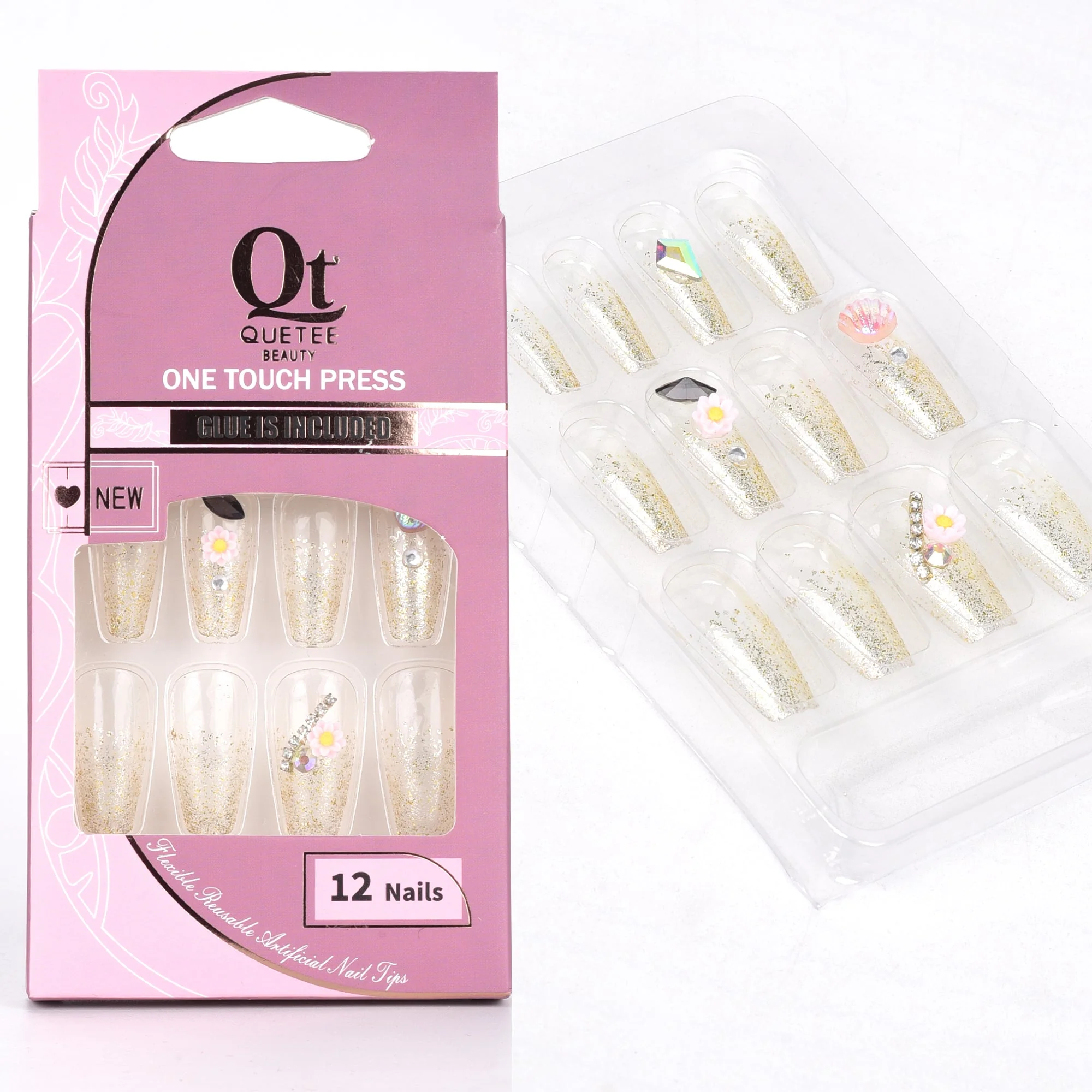 Quetee Beauty 3D Nails Premium Design Thirty Eight