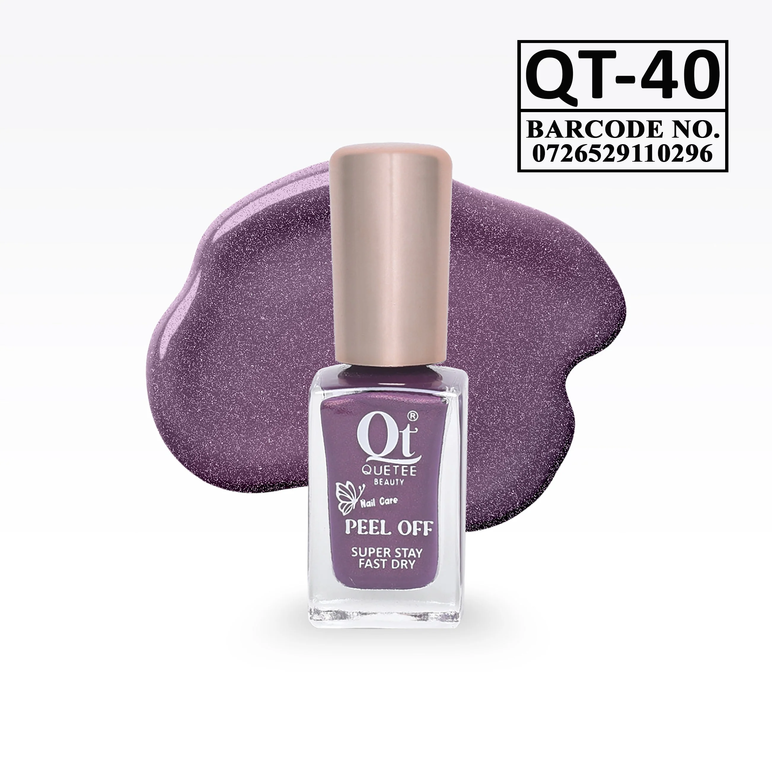 Quetee Beauty Peel Off Nail Polish QT-40 - Image 2