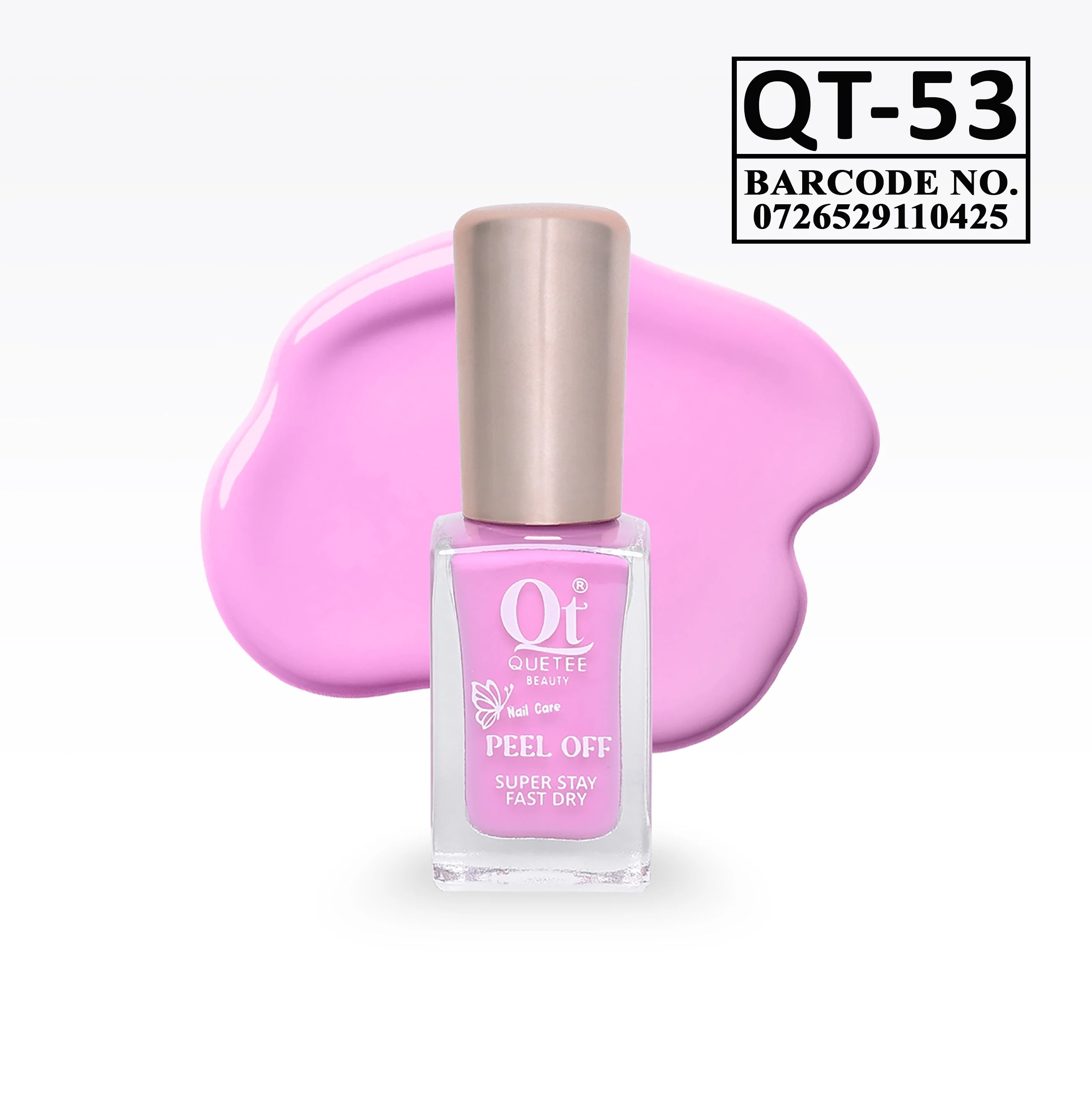 Quetee Beauty Peel Off Nail Polish QT-53 - Image 2
